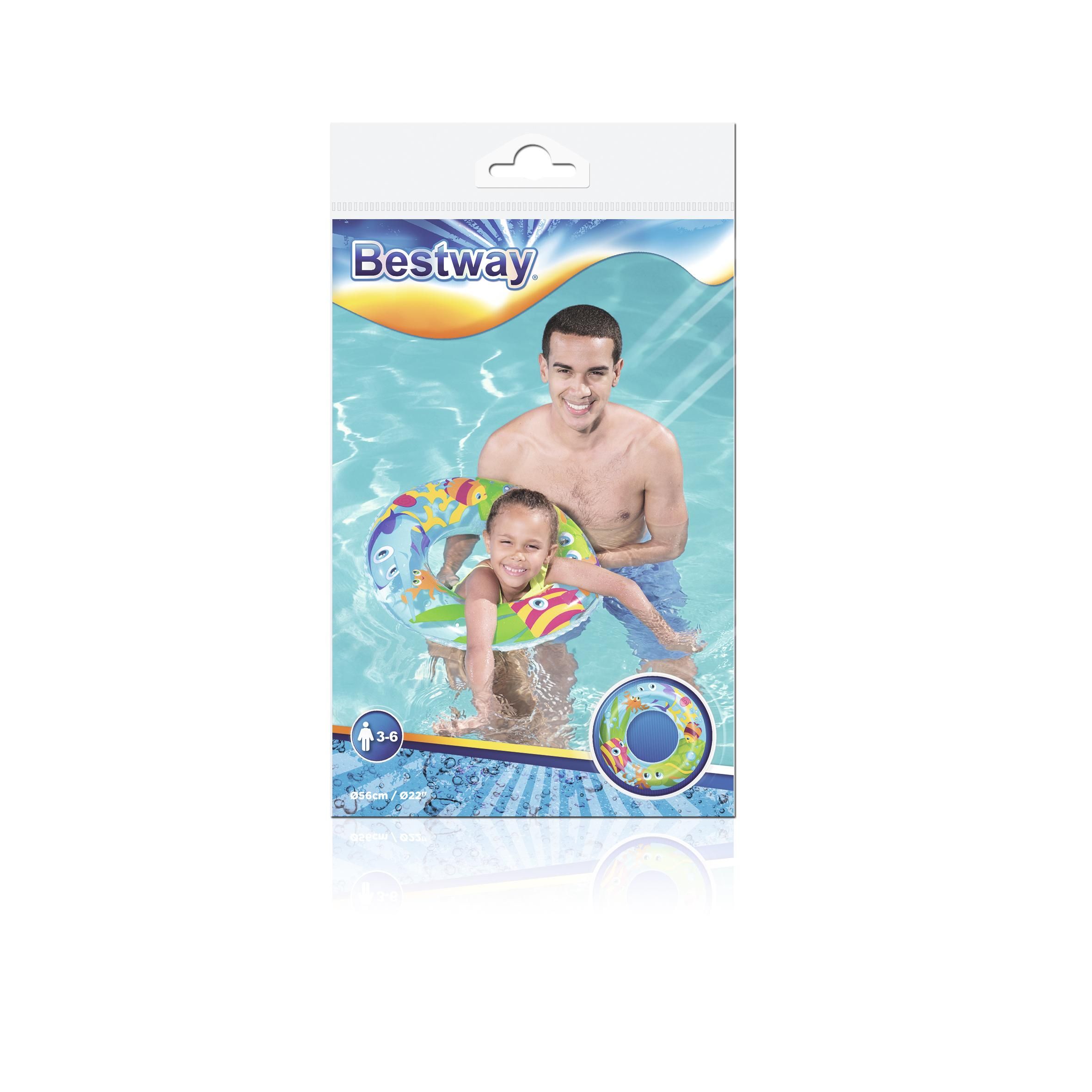 Bestway® ?22"/?56cm Designer Swim Ring