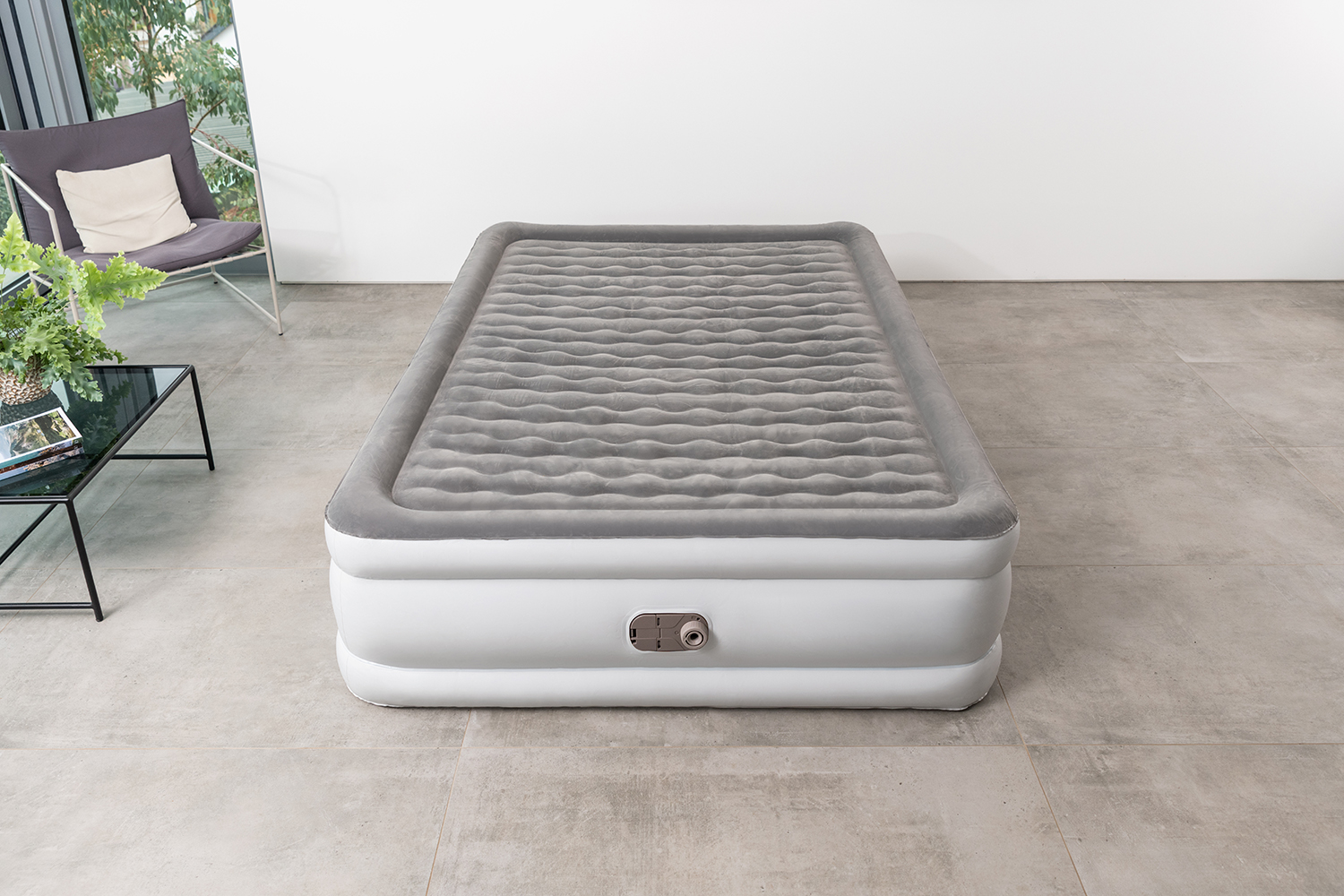 TriTech™ Doppelluftbett mit antimikrobieller Oberfläche & integrierter Elektropumpe 203 x 152 x 46 cm