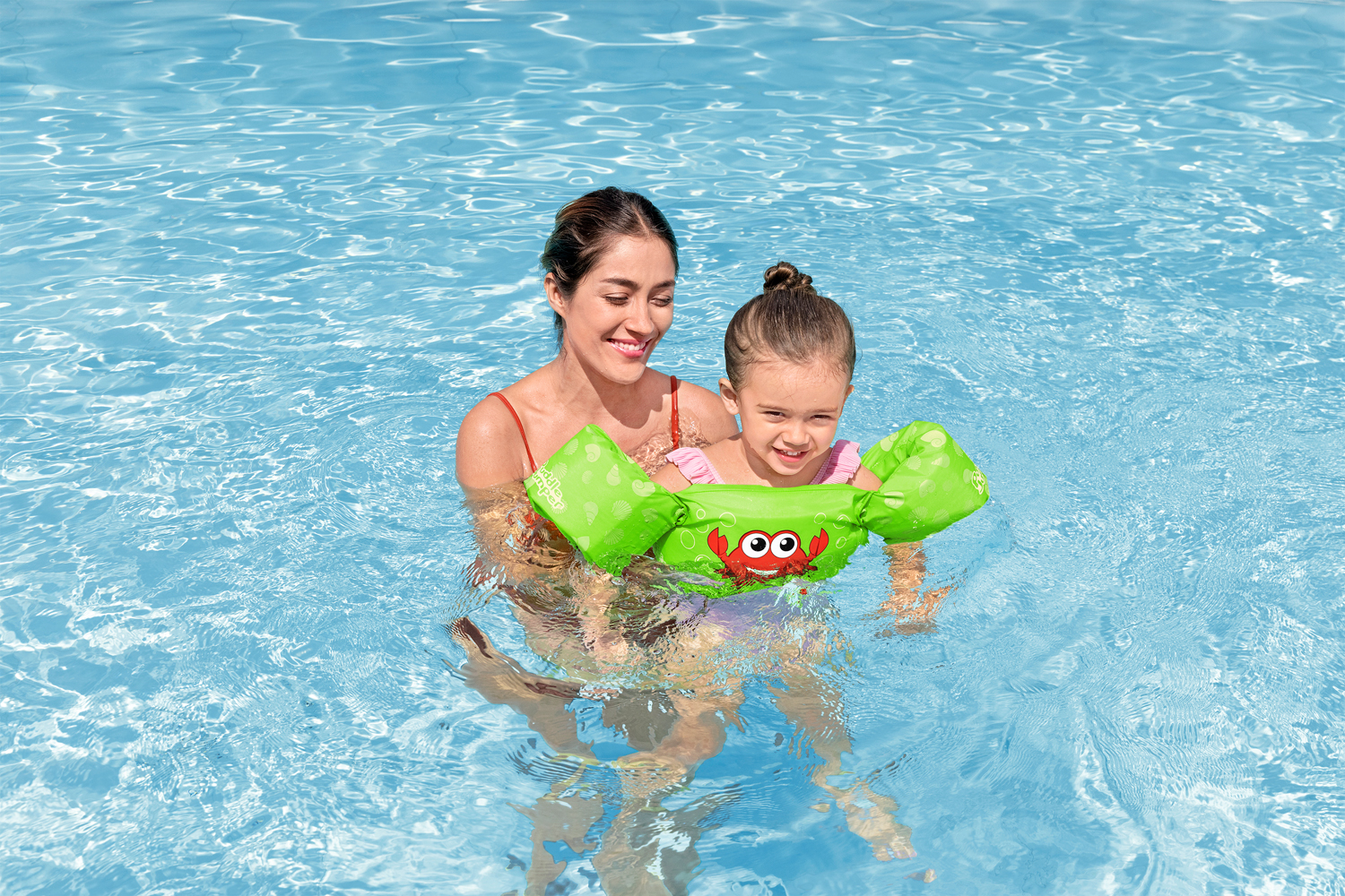 Puddle Jumper® Schwimmflügelweste Kleine Krabbe mit Textilbezug, 2-6 Jahre