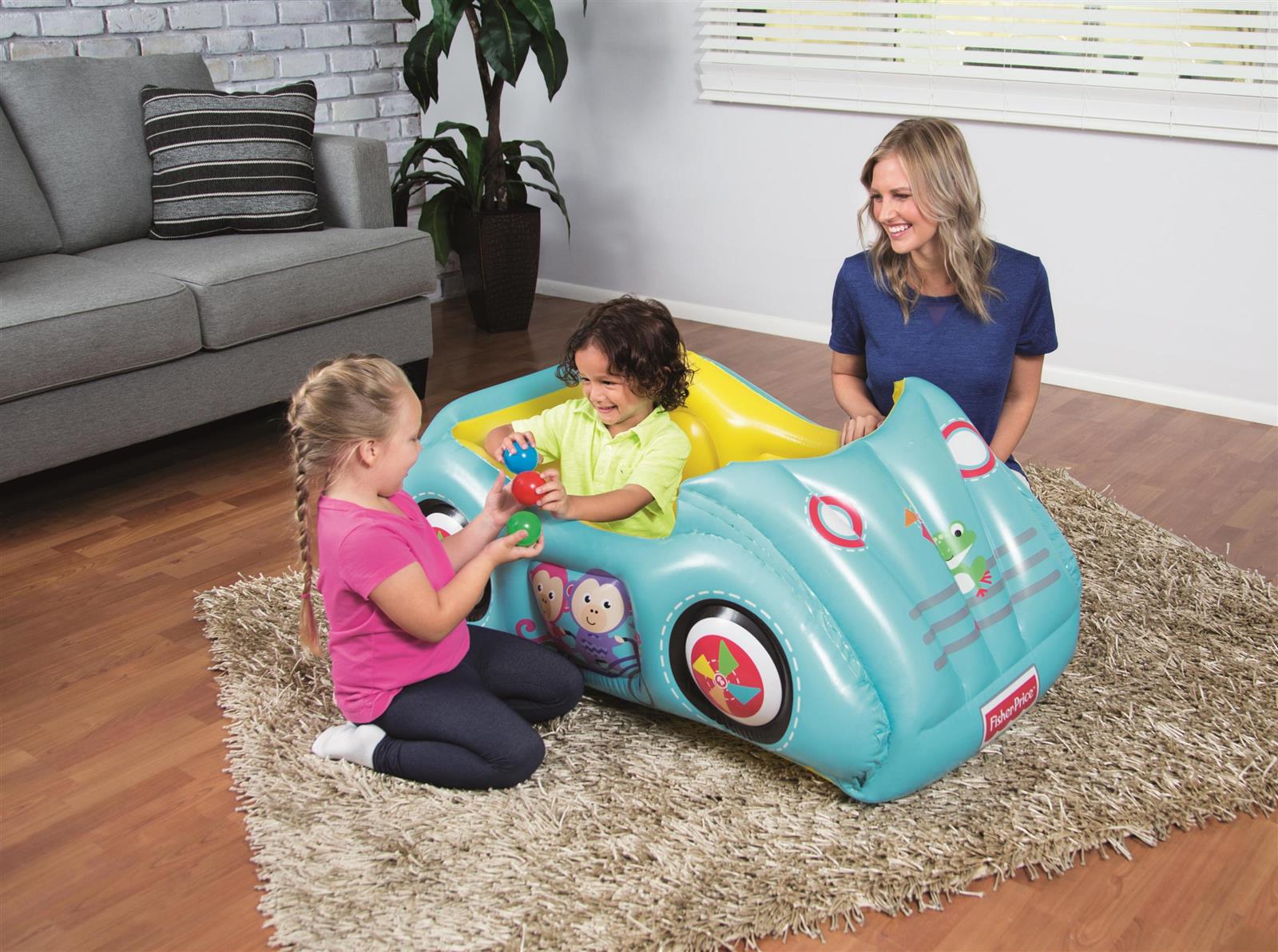 Fisher-Price® 47" x 31" x 20"/1.19m x 79cm x 51cm Race Car Ball Pit