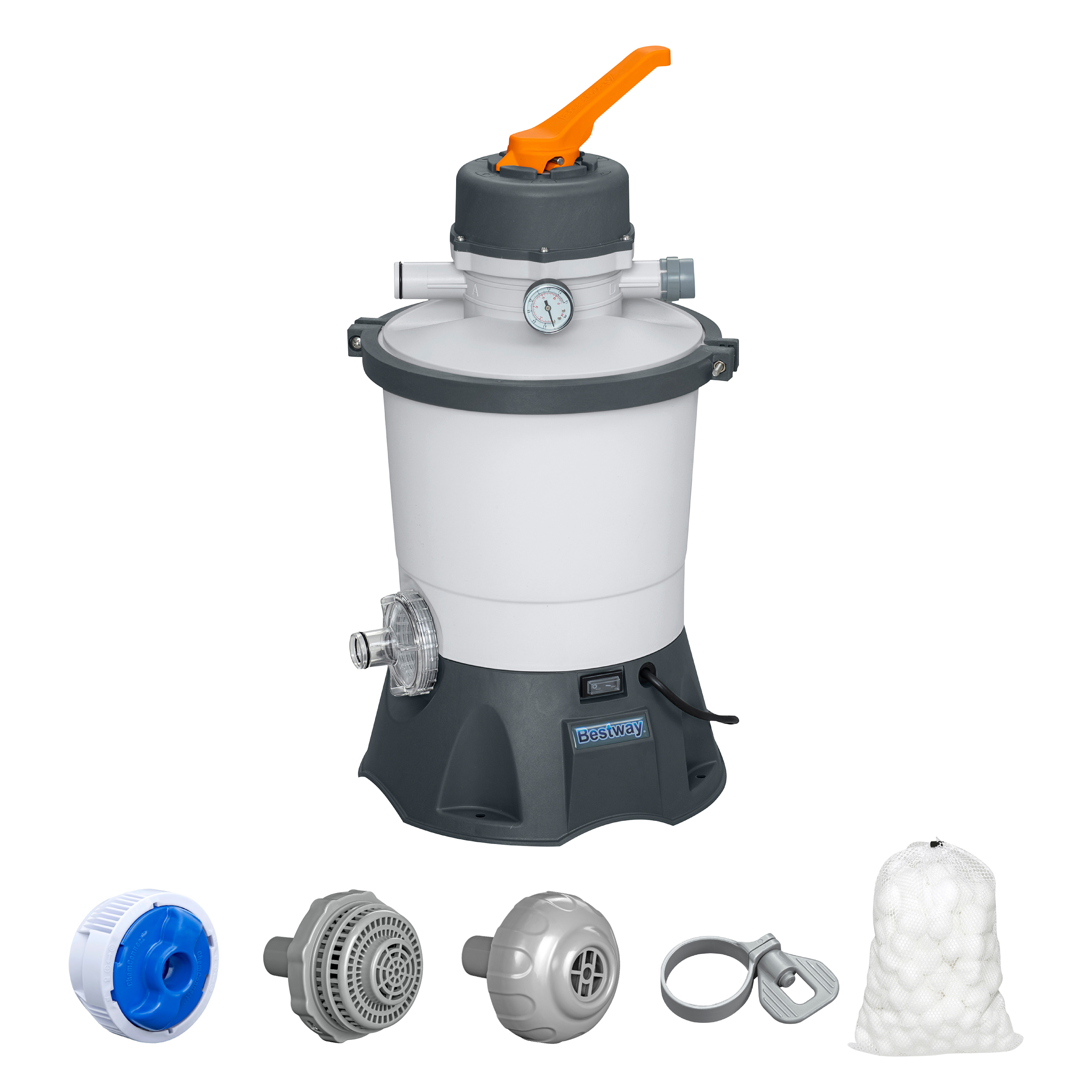 Sandfilteranlage mit Polysphere™ Filterbällen 3.028 l/h