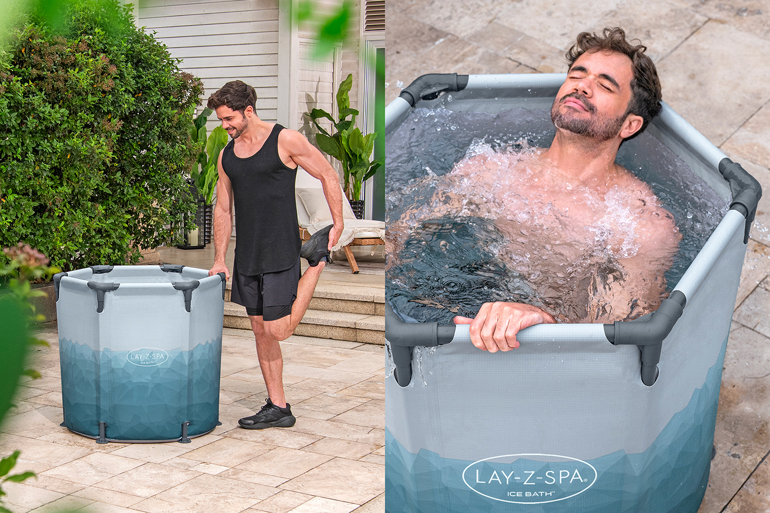 LAY-Z-SPA® Eisbad Glacial Dip™ mit Filterpumpe Ø 90 x 80 cm, rund