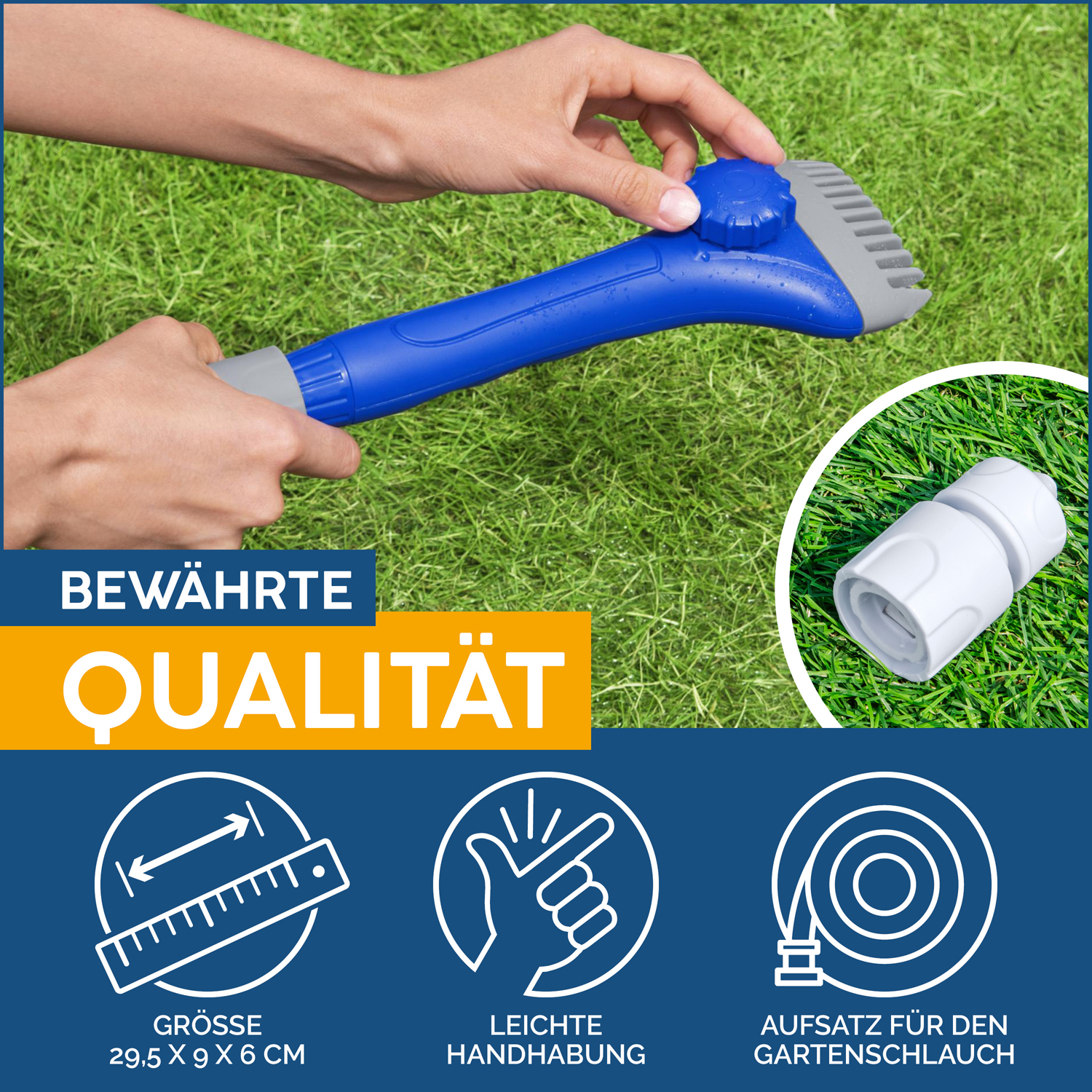 Flowclear™ Reinigungsaufsatz AquaLite™ für Filterkartuschen 29,5 x 9 x 6 cm