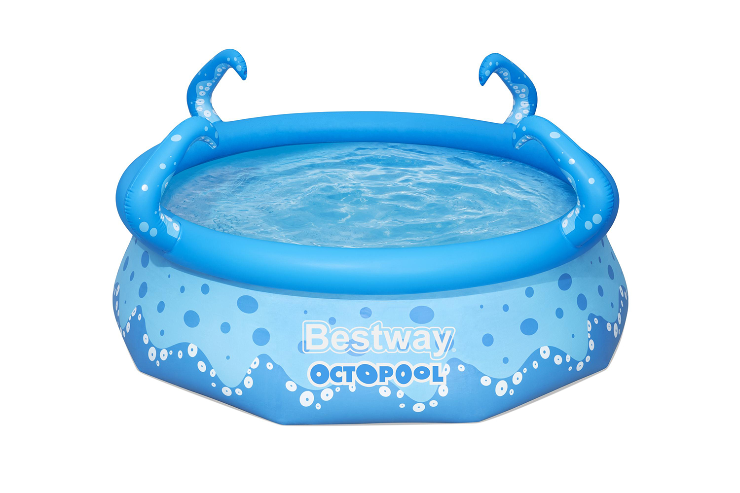 Fast Set™ OctoPool mit integerierten Wassersprinklern Ø 274 x 76 cm, blau mit Muster, rund