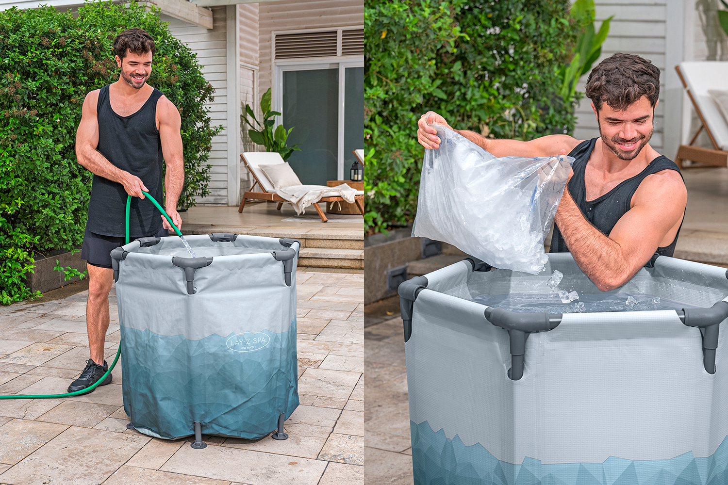 LAY-Z-SPA® Eisbad Glacial Dip™ mit Filterpumpe Ø 90 x 80 cm, rund