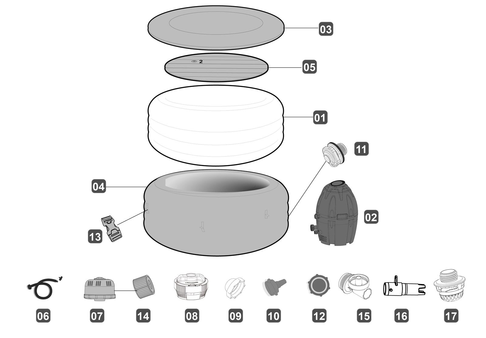 Bestway® Spare Part Washer for Adaptor A for LAY-Z-SPA® whirlpools (from 2017) Bestway® Spare Part Washer for Adaptor A for LAY-Z-SPA® whirlpools (from 2017)