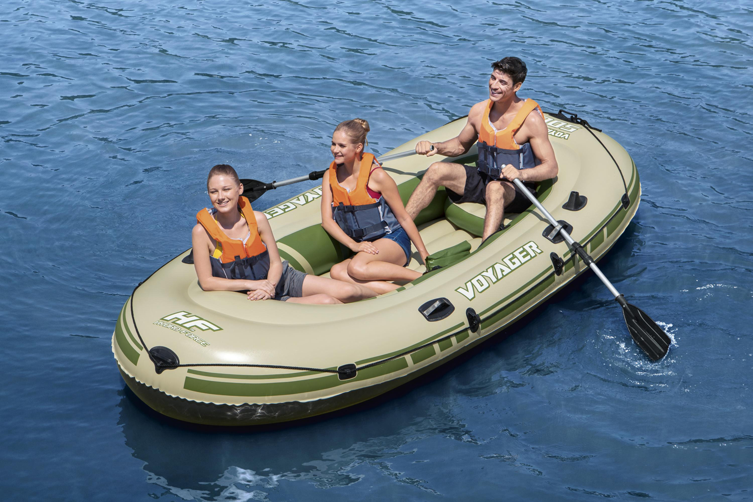 Hydro-Force™ Schlauchboot-Set für 3 Personen Voyager 500 348 x 141 x 48 cm