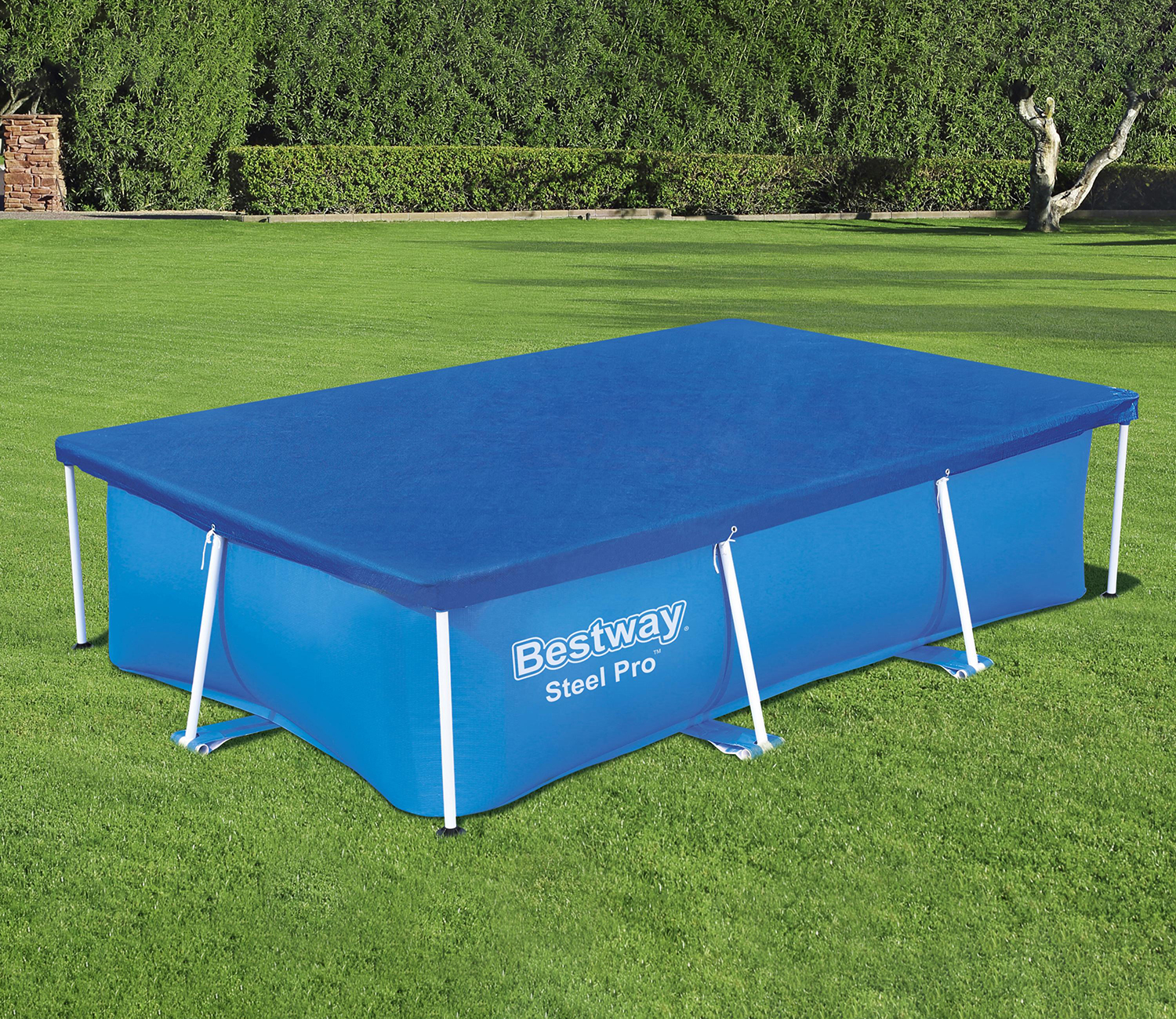 Flowclear™ PE-Abdeckplane 264 x 174 cm, blau, eckig