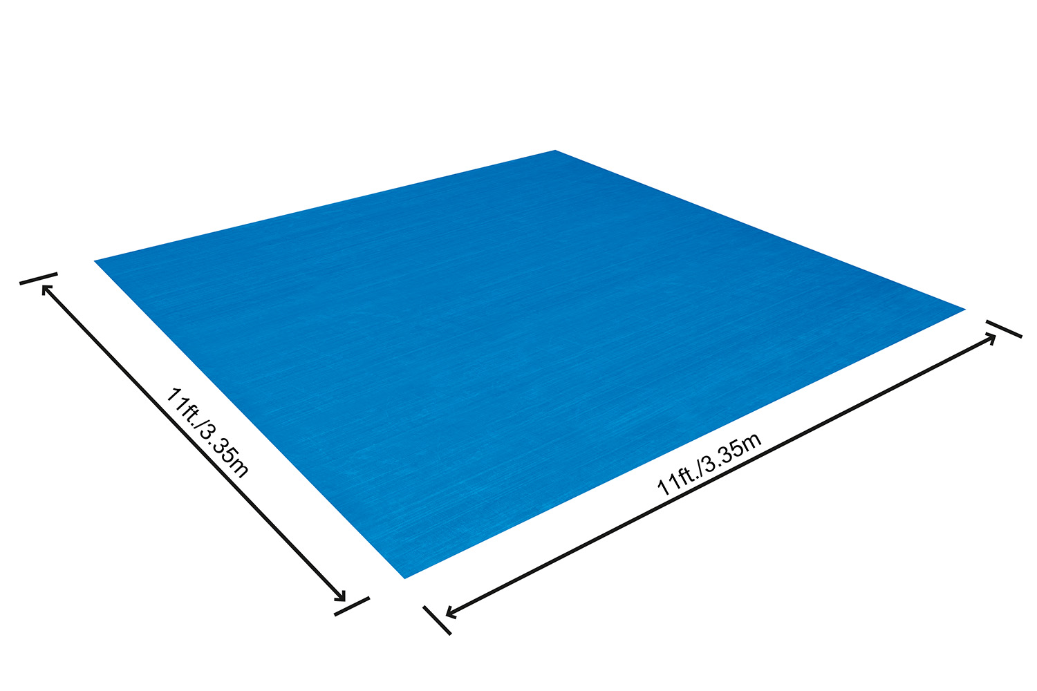 Flowclear™ PE- Bodenplane 335 x 335 cm, blau, quadratisch