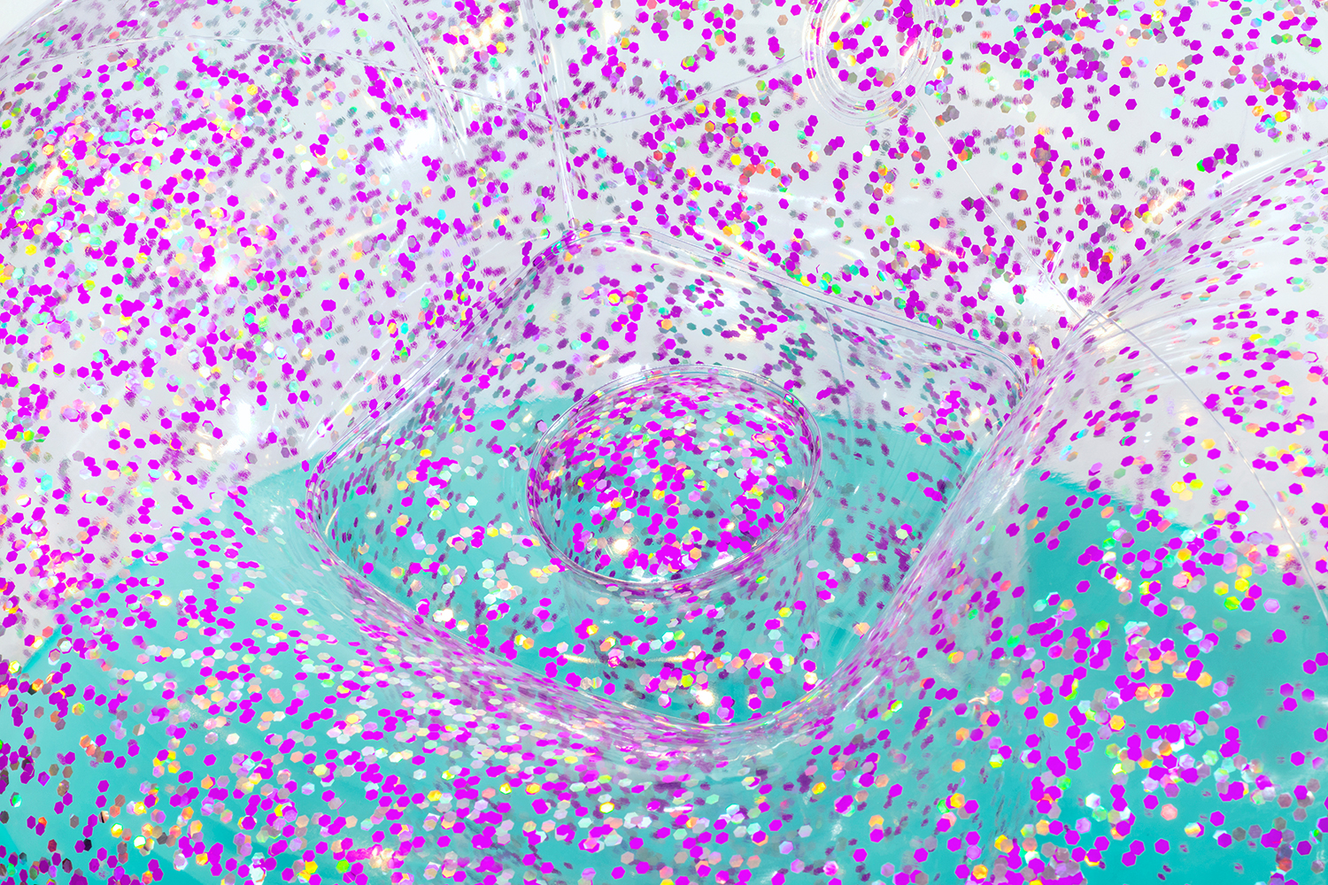 Inflate-A-Chair™ Luftsessel Glitter Dream™ 114 x 112 x 66 cm