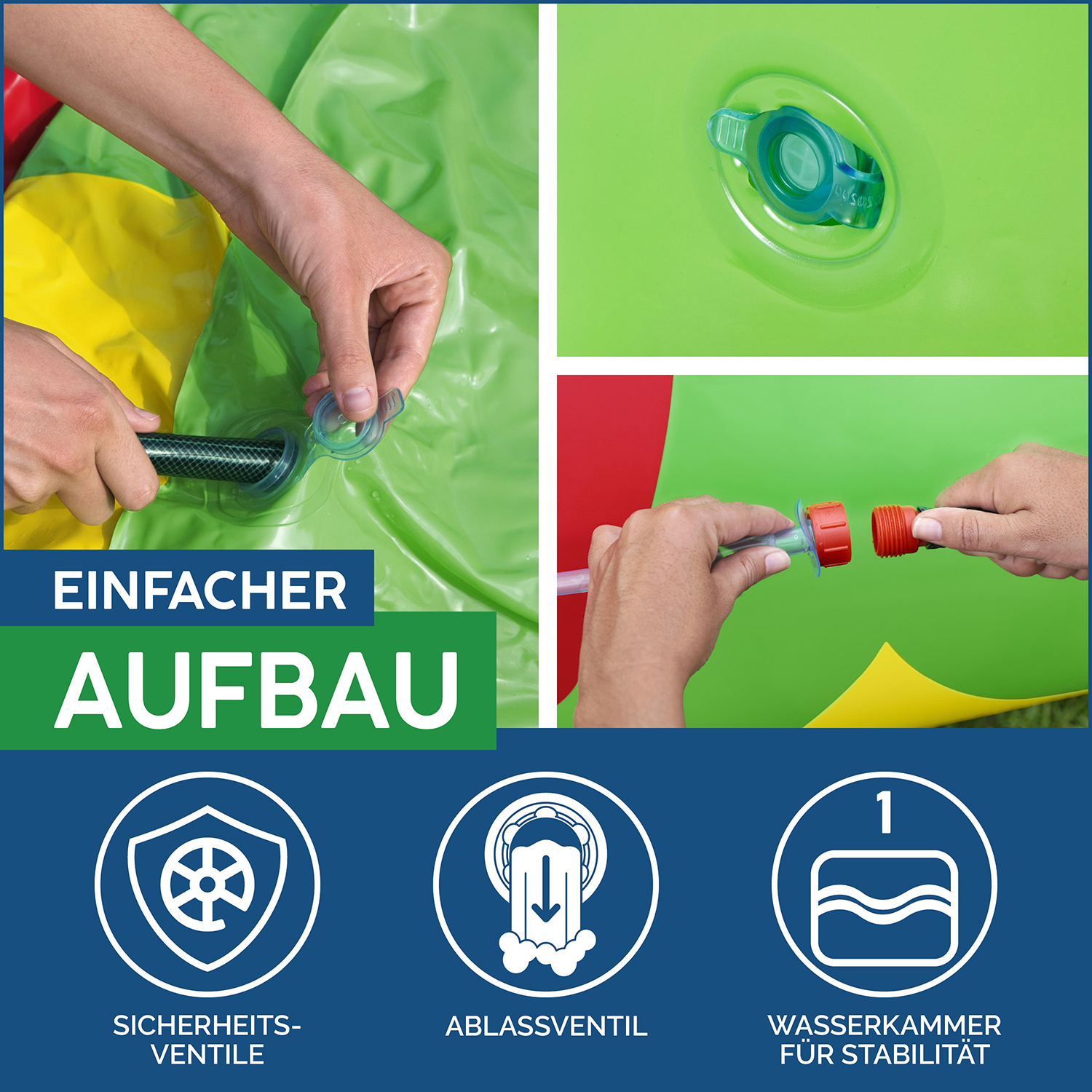 Jumbo Wassersprinkler Raupe 338 x 110 x 188 cm Jumbo Wassersprinkler Raupe 338 x 110 x 188 cm