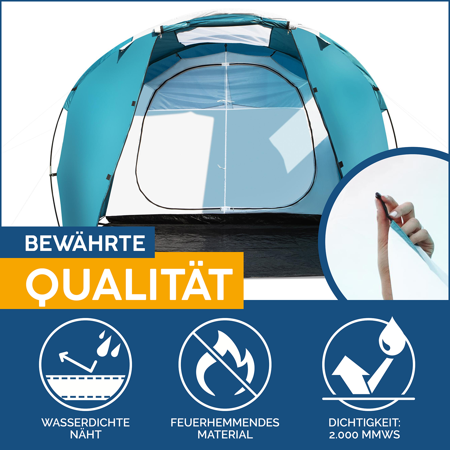 Pavillo™ (10'+37")x8'4"x71"/(3.05m+95cm)X2.55mX1.80m Family Dome 4 Tent
