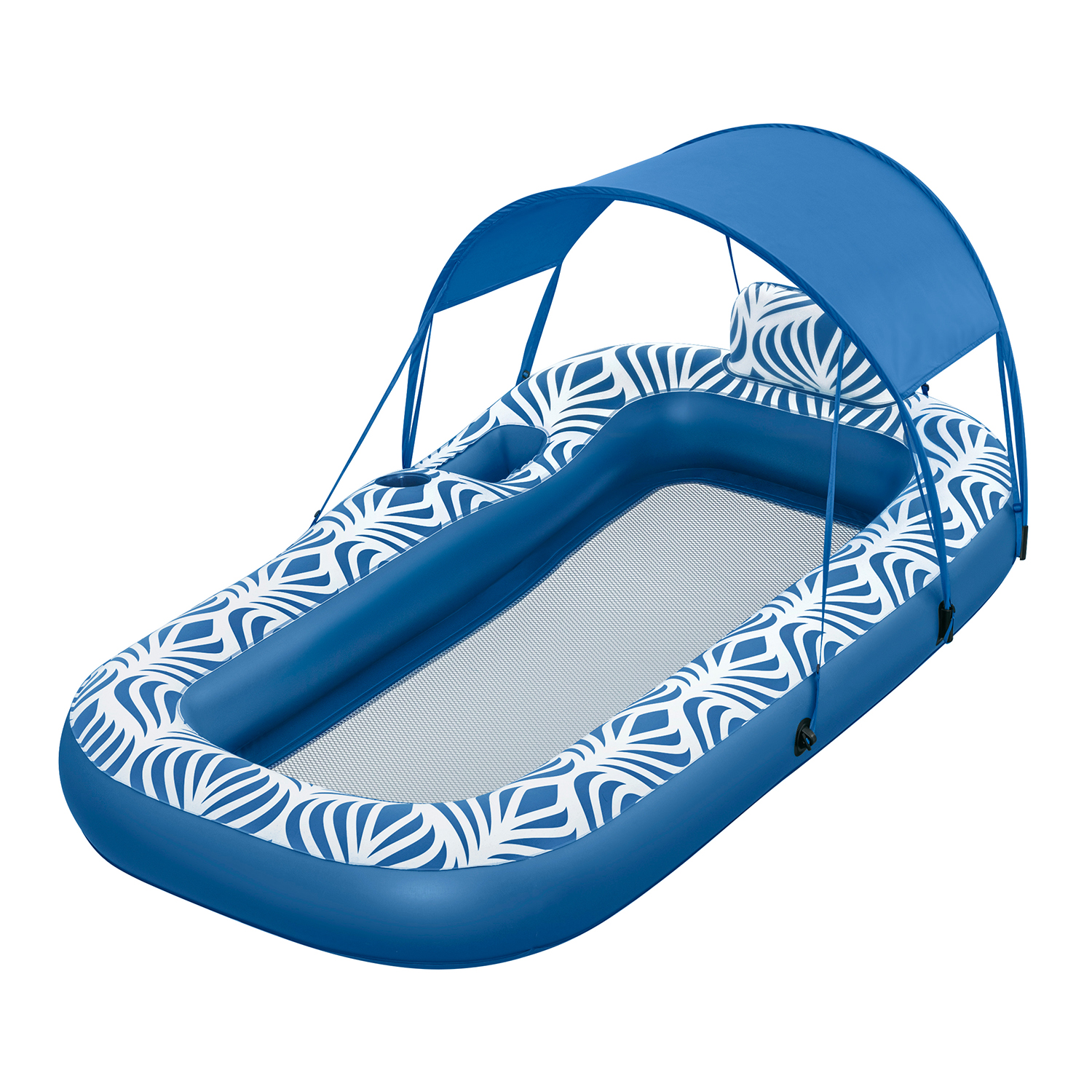 Poolmatte Comfort Plush™ mit Sonnenschutzdach 198 x 112 cm