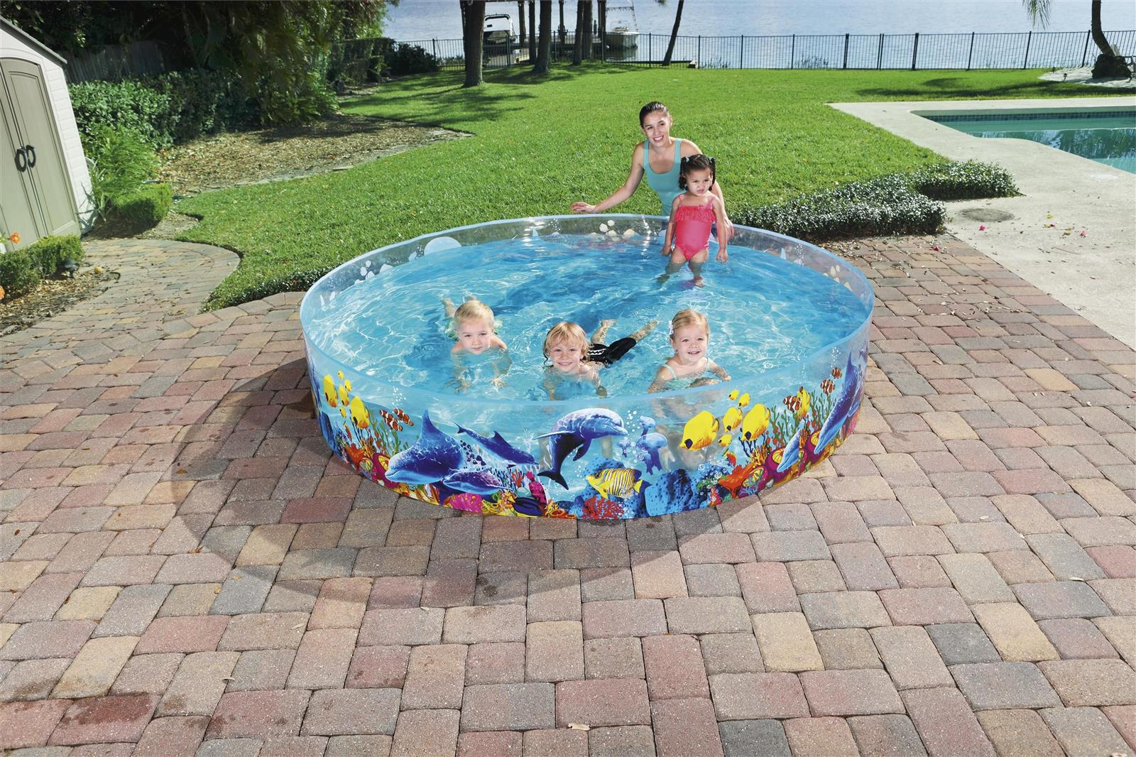 Bestway® ?8' x H18"/?2.44m x H46cm Fill 'N Fun Odyssey Pool