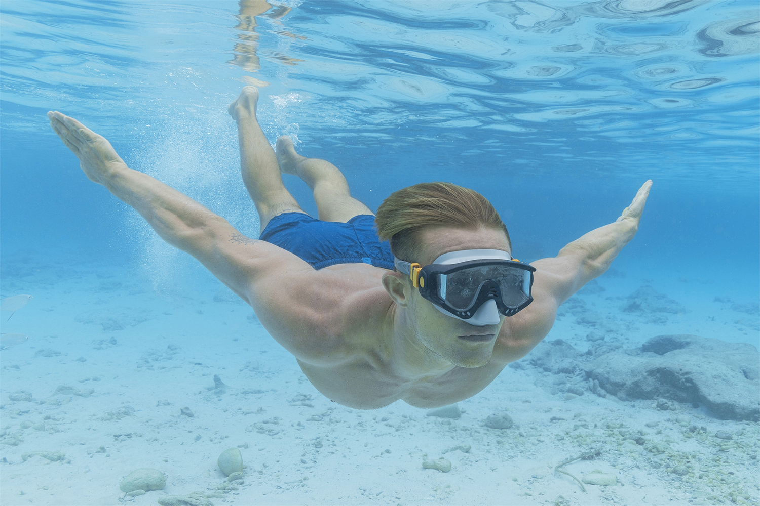 Spark Wave™ Tauchmaske ab 14 Jahren, sortiert