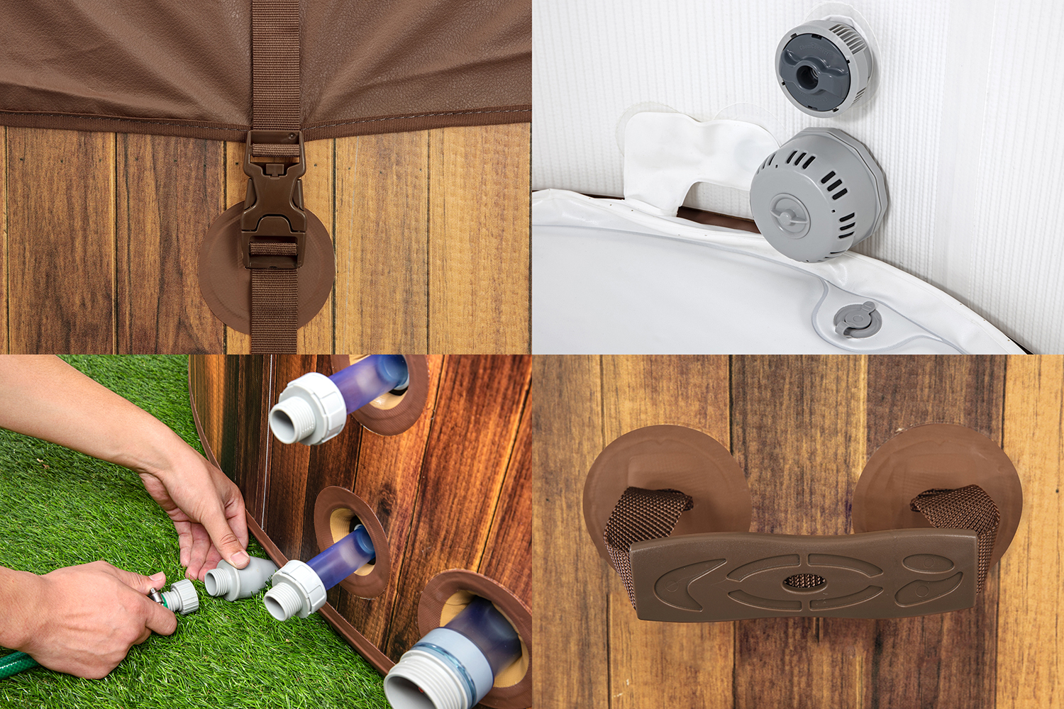 LAY-Z-SPA® WLAN Whirlpool Helsinki AirJet Plus™ Ø 180 x 66 cm, rund