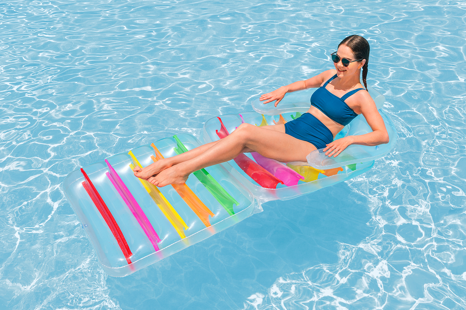 Bestway® 6'7" x 35"/2.01m x 89cm High Fashion Folding Lounge Chair