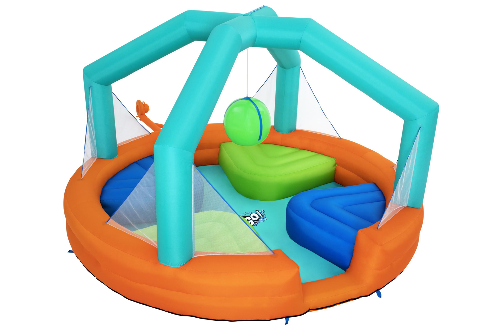 H2OGO! Wasserpark Dodge & Drench mit Dauergebläse 450 x 450 x 268 cm