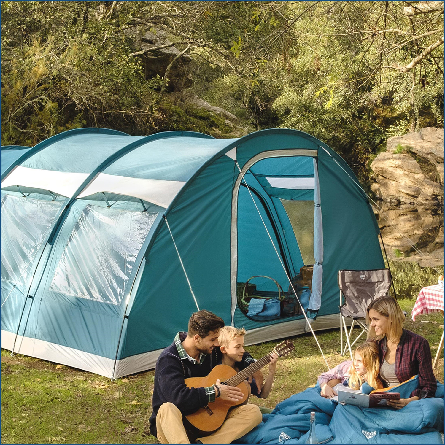 Pavillo™ 16'1"x12'6"x6'5"/4.9mx3.80mx1.95m Family Dome 6 Tent