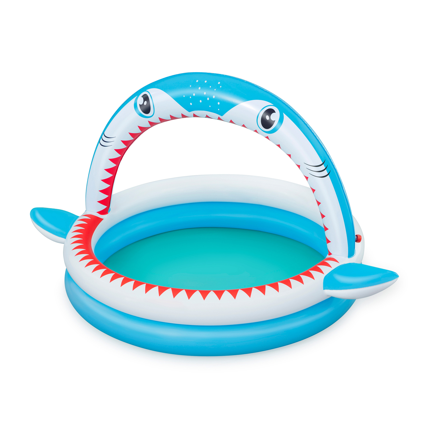 Planschbecken Sharktastic™ mit Wassersprinkler 163 x 127 x 92 cm