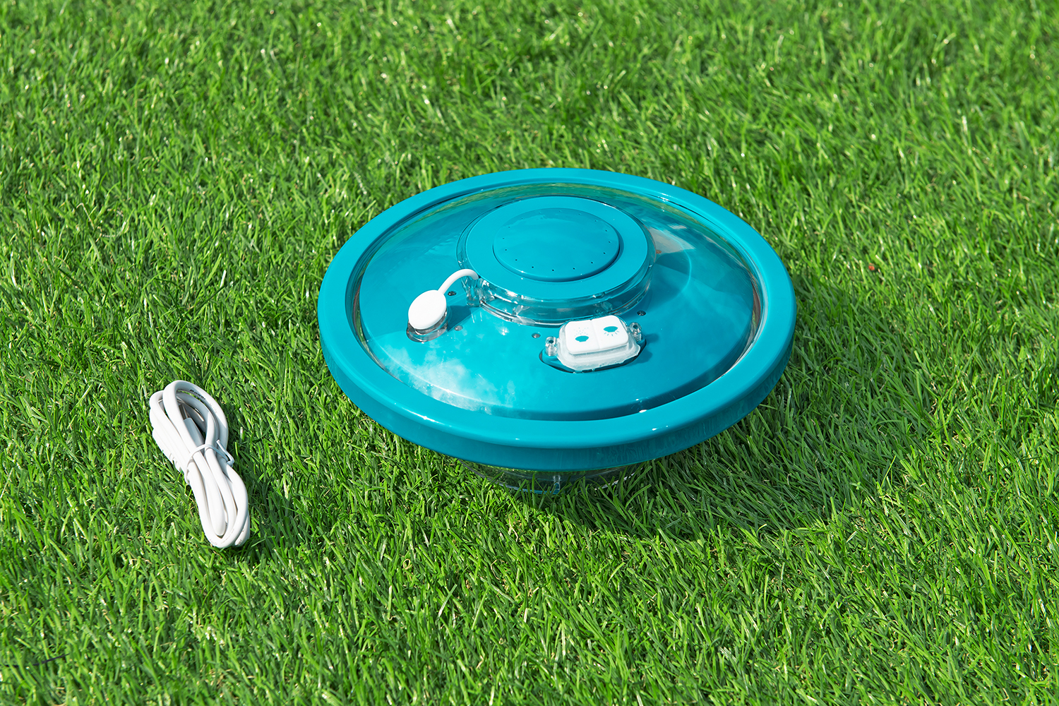 akkubetriebene LED-Wasserfontäne Ø 18,9 x 9,3 cm