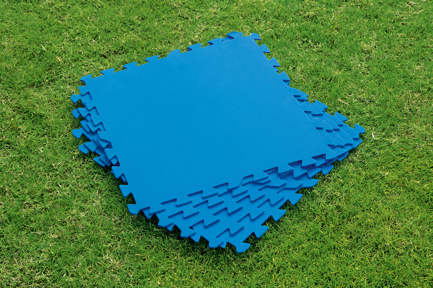 Pool Bodenschutzfliesen Set 9 Stück á 50 x 50 cm, blau Pool Bodenschutzfliesen Set 9 Stück á 50 x 50 cm, blau