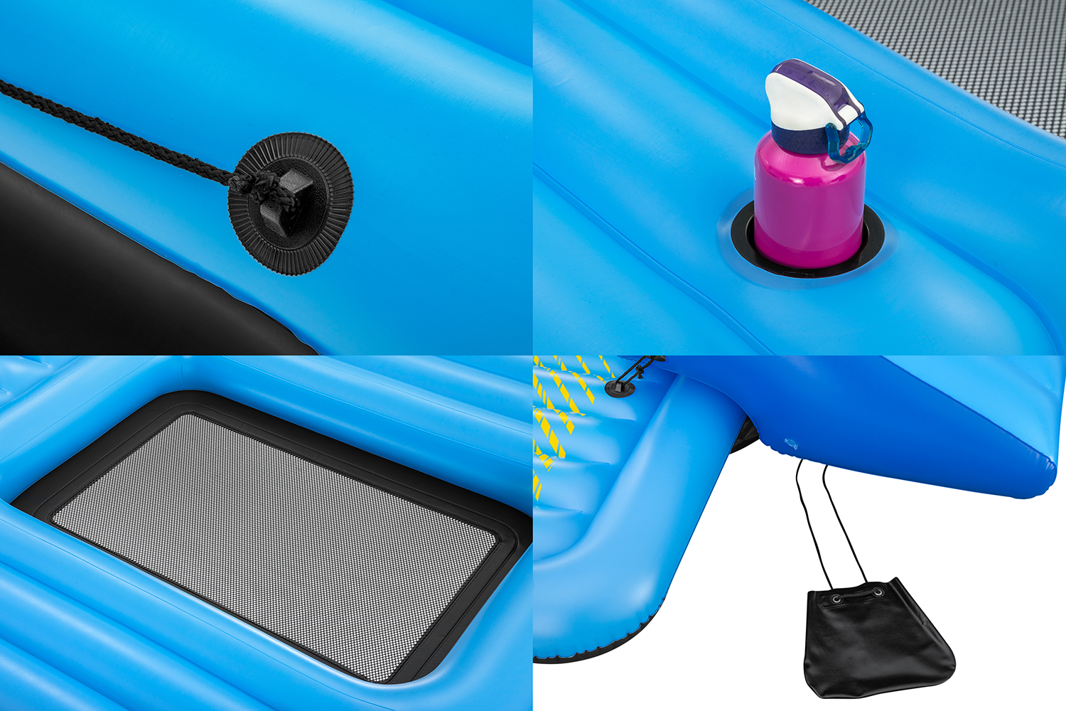 Badeinsel Summer Slide™ mit Wasserrutsche 376 x 311 cm