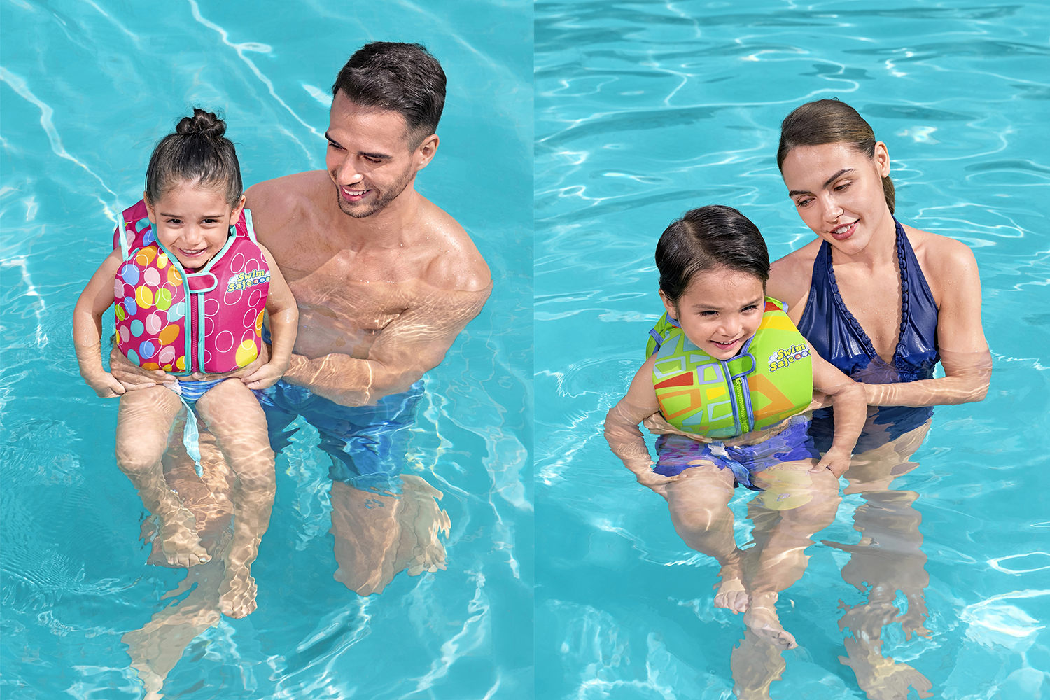 Swim Safe ABC™ Schwimmweste mit Textilbezug Stufe B AquaStar™ 1-3 Jahre, sortiert