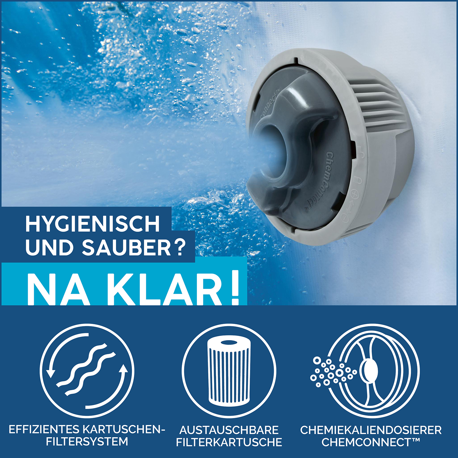 LAY-Z-SPA® Whirlpool Miami AirJet™ Ø 180 x 66 cm, rund