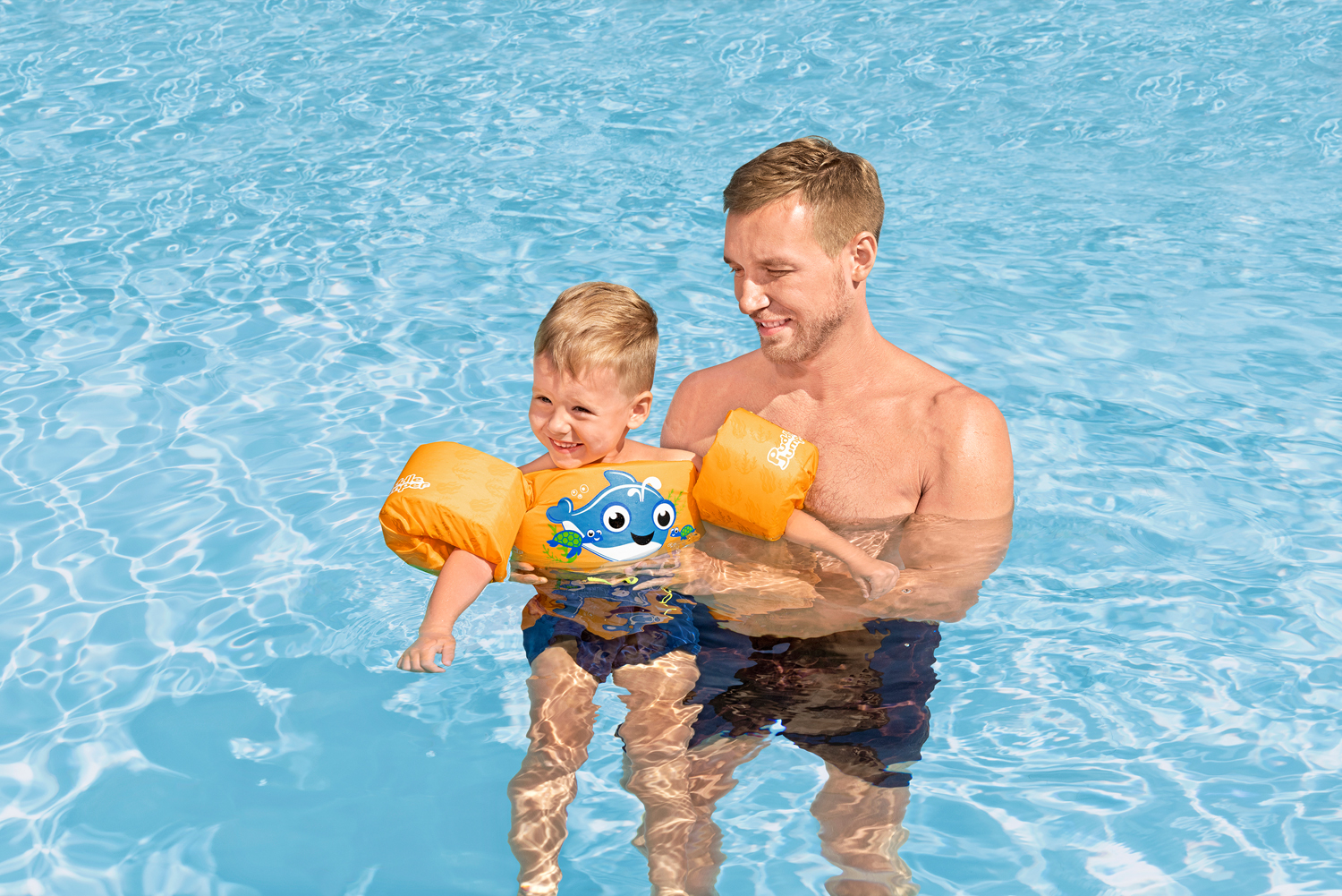 Puddle Jumper® Schwimmflügelweste Kleiner Wal mit Textilbezug, 2-6 Jahre