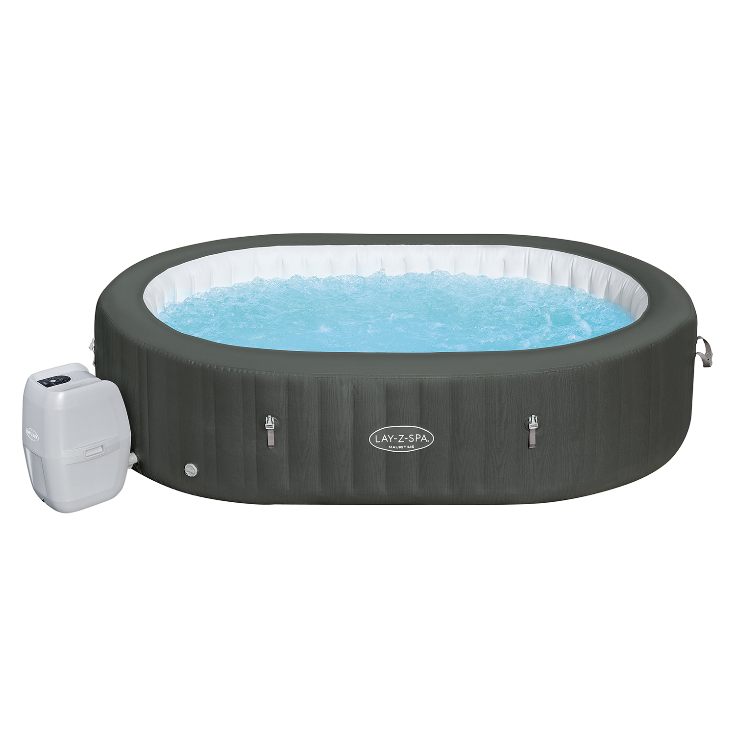 LAY-Z-SPA® XXL WLAN-Whirlpool Mauritius AirJet™ 270 x 180 x 71 cm, oval