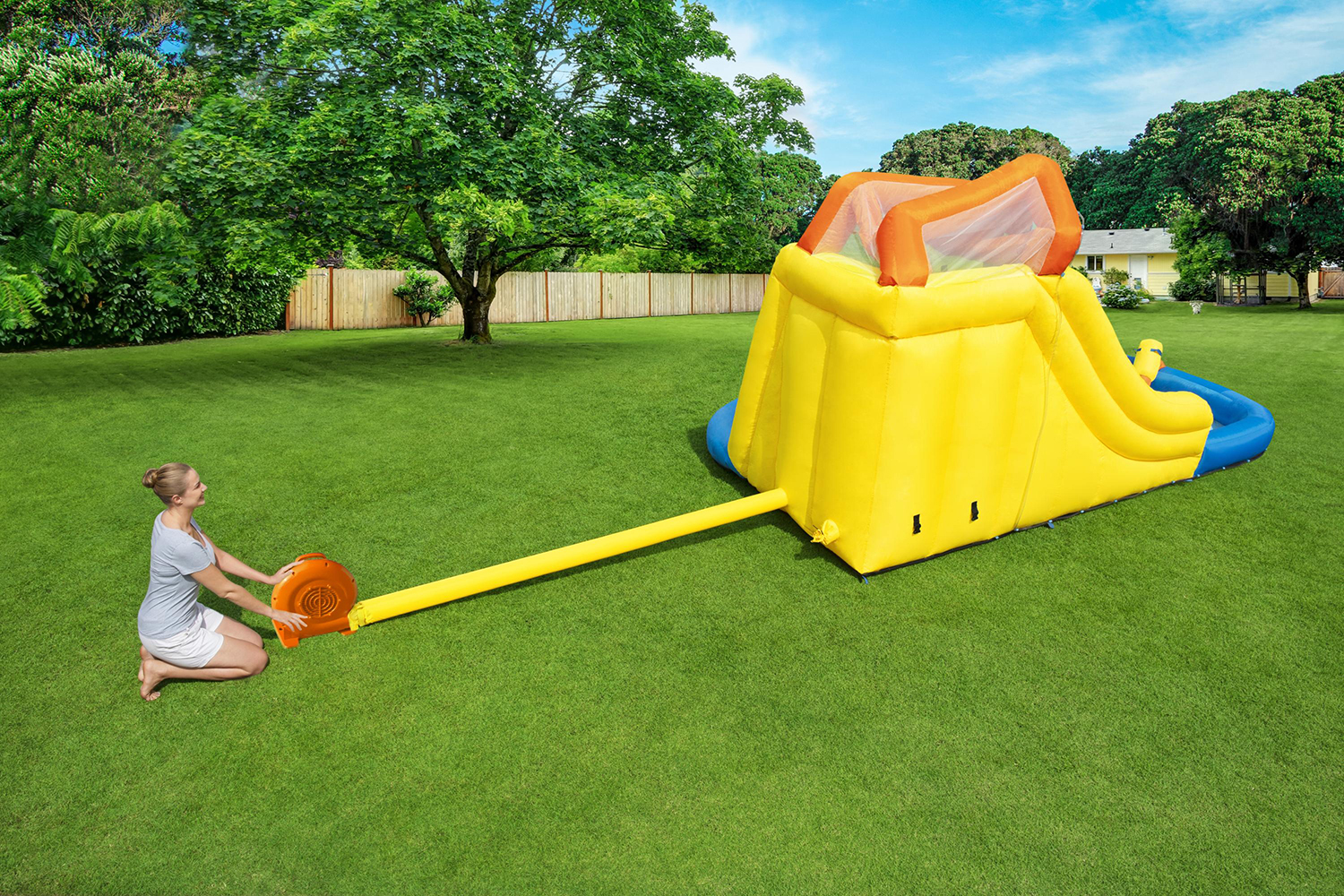 H2OGO!™ 14'3" x 9'5" x 8'9"/4.35m x 2.86m x 2.67m Mount Splashmore Mega WaterPark H2OGO!™ 14'3" x 9'5" x 8'9"/4.35m x 2.86m x 2.67m Mount Splashmore Mega WaterPark