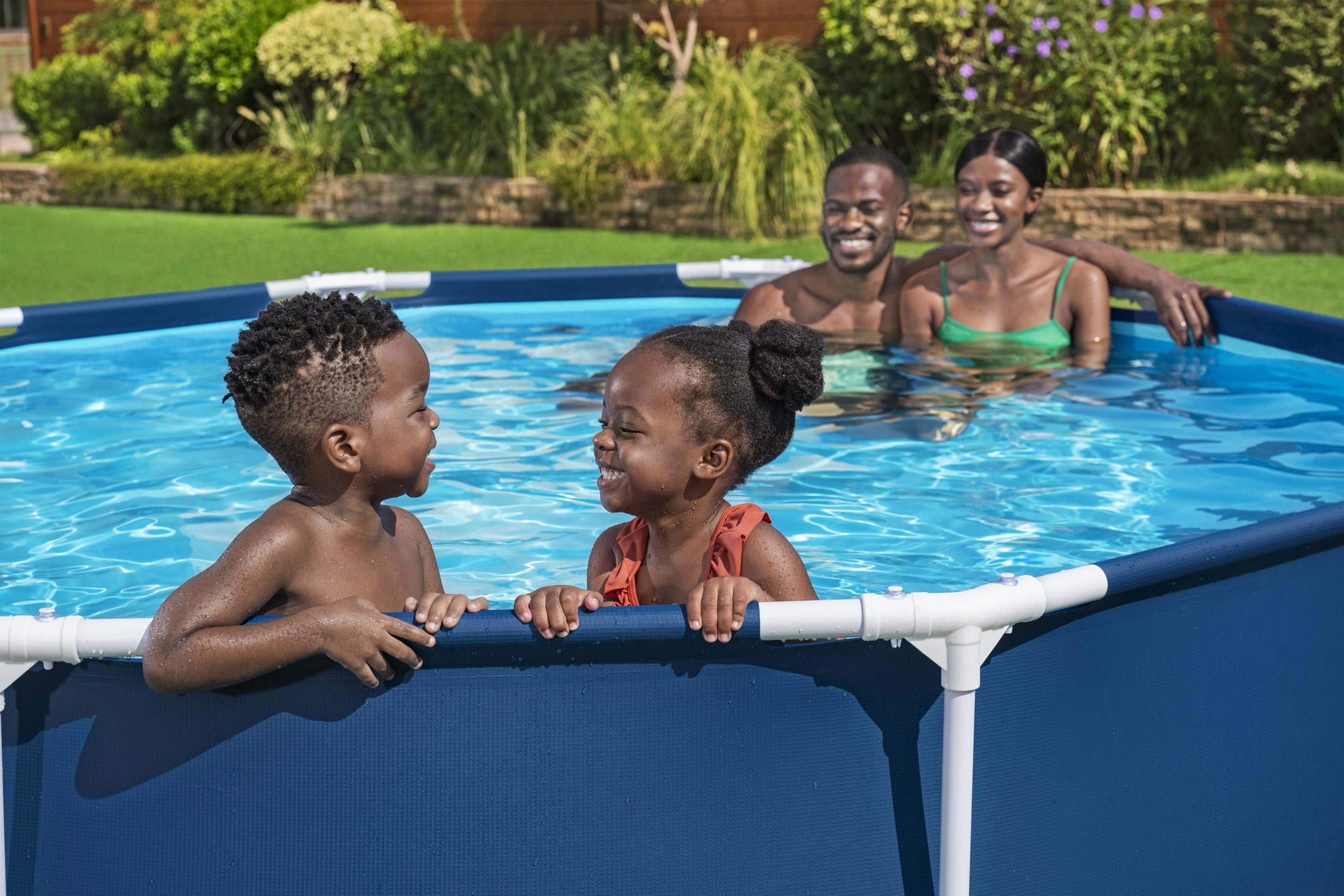 Steel Pro® Frame Pool ohne Pumpe Ø 305 x 76 cm, dunkelblau, rund