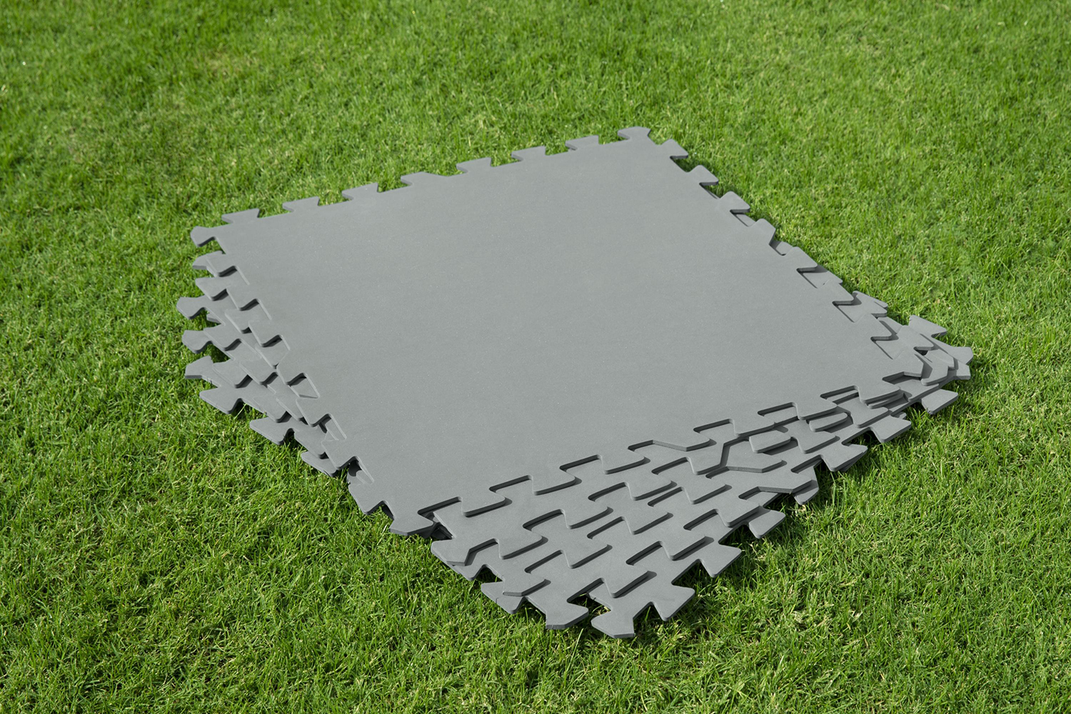 Flowclear™ Pool-Bodenschutzfliesen Set, 9 Stück á 50 x 50 cm, grau