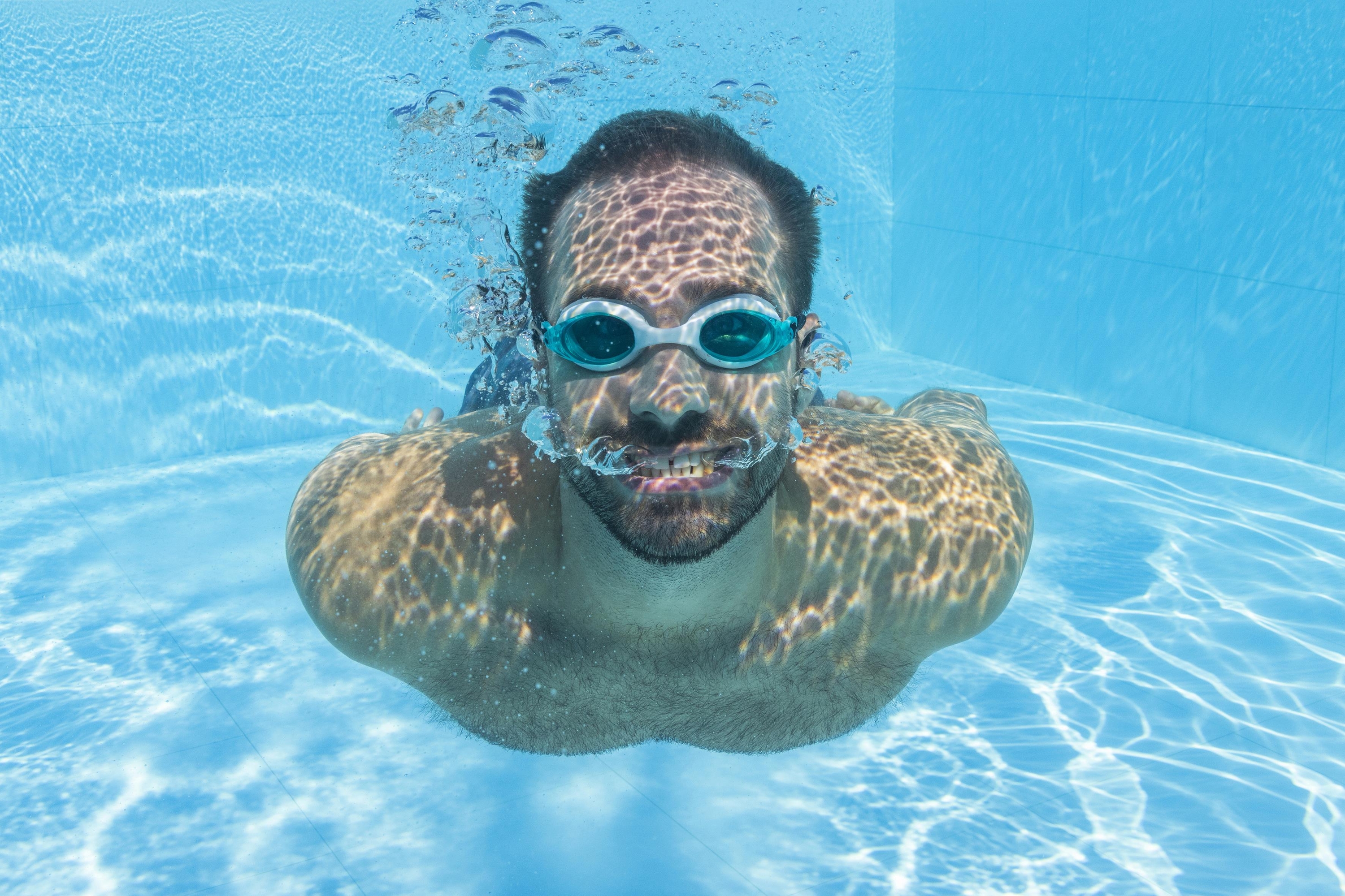 Lightning Pro™ Schwimmbrille ab 14 Jahren, Blau