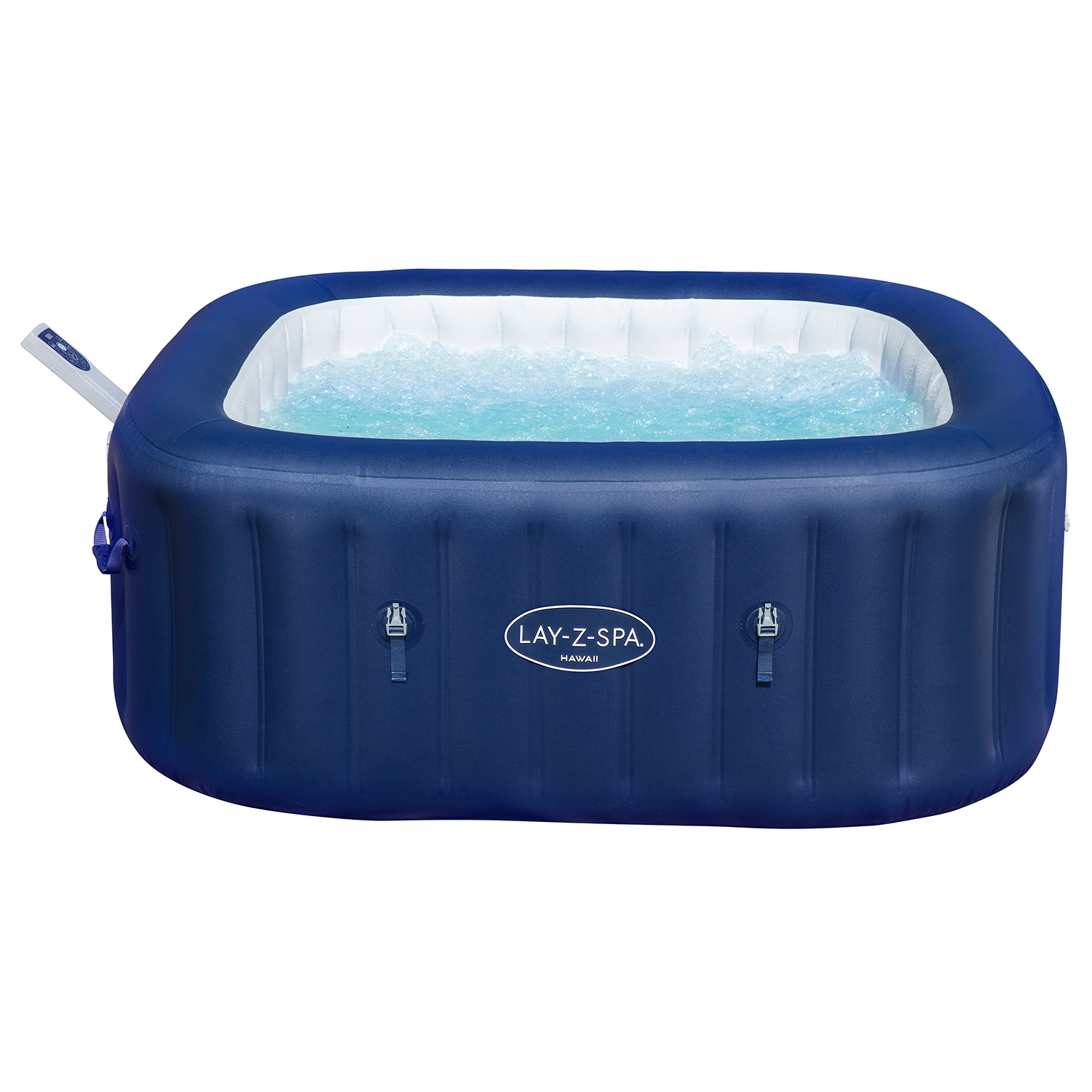 LAY-Z-SPA® Energiespar-Whirlpool Hawaii AirJet™ mit App-Steuerung, für 6 Personen, 180 x 180 x 71 cm, Kobaltblau