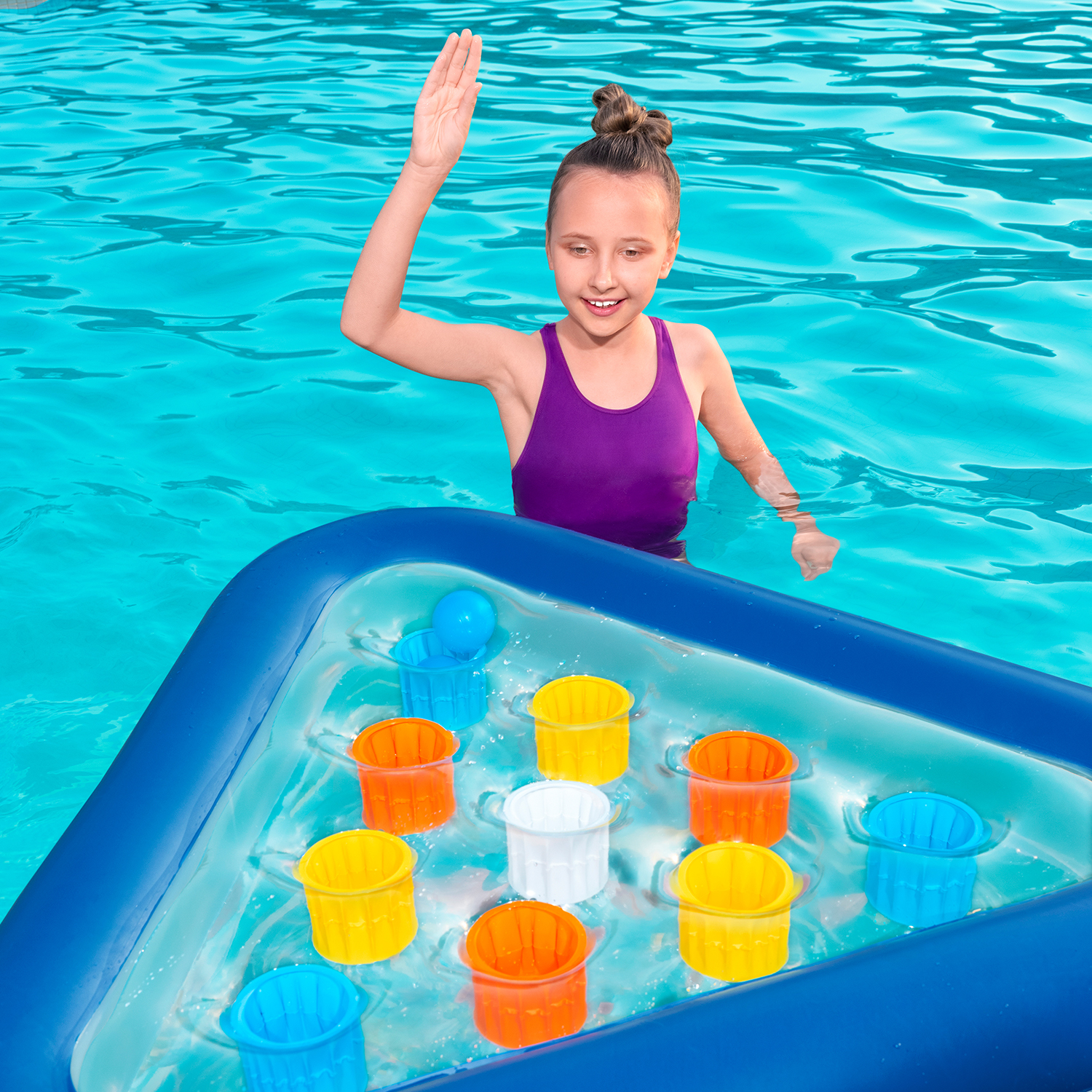 Schwimmendes Pong-Spiel 105 x 79 cm