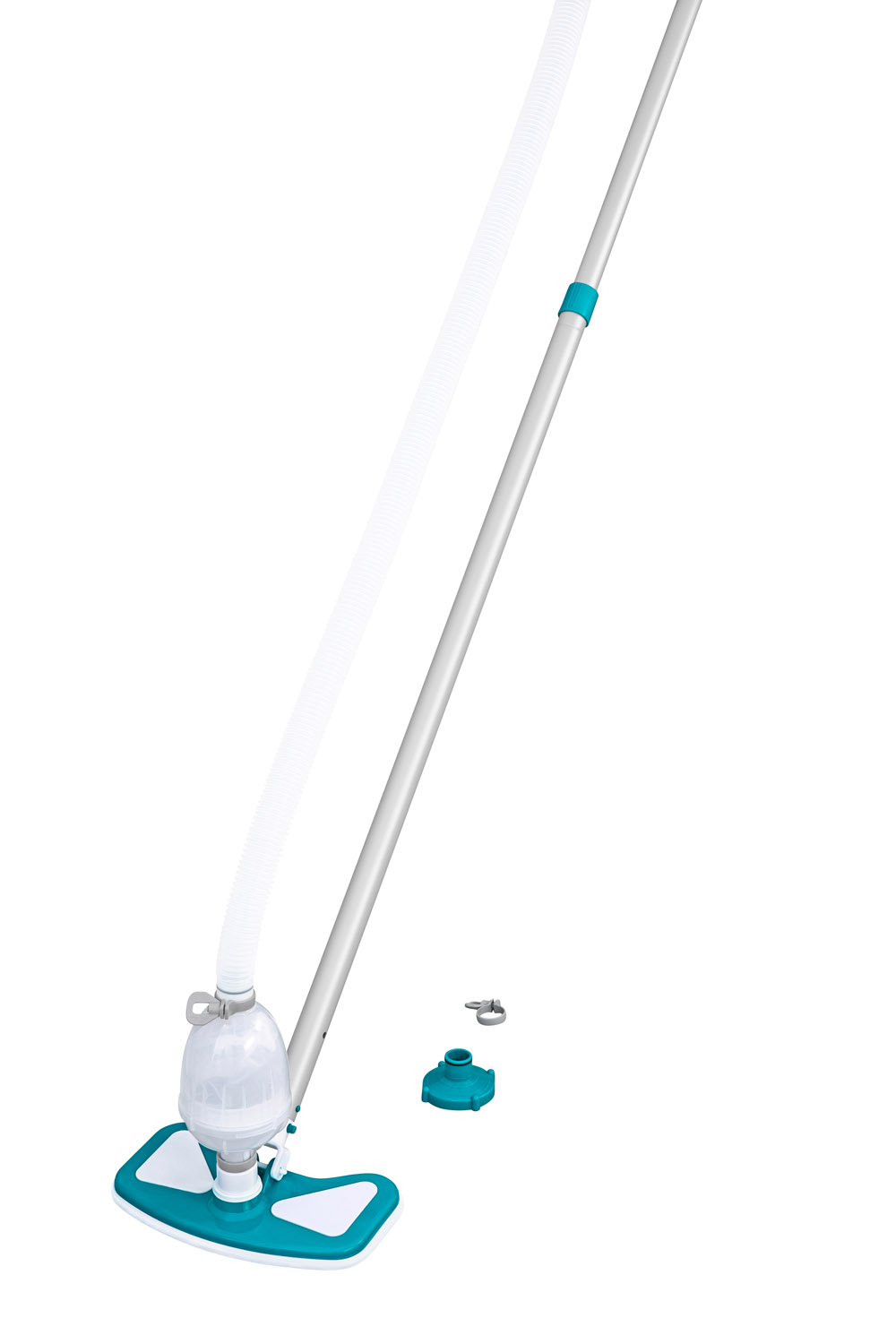 Poolpflege Basis-Set AquaClean™ mit pumpenbetriebenem Poolsauger & Kescher  für Poolgrößen bis 610 cm