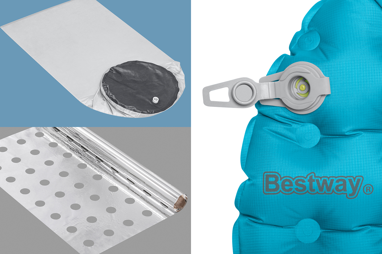 Aufblasbare Single-XL-Isomatte AlpineLite™ für Mumienschlafsäcke 183 x 63,5 x 7,5 cm Aufblasbare Single-XL-Isomatte AlpineLite™ für Mumienschlafsäcke 183 x 63,5 x 7,5 cm