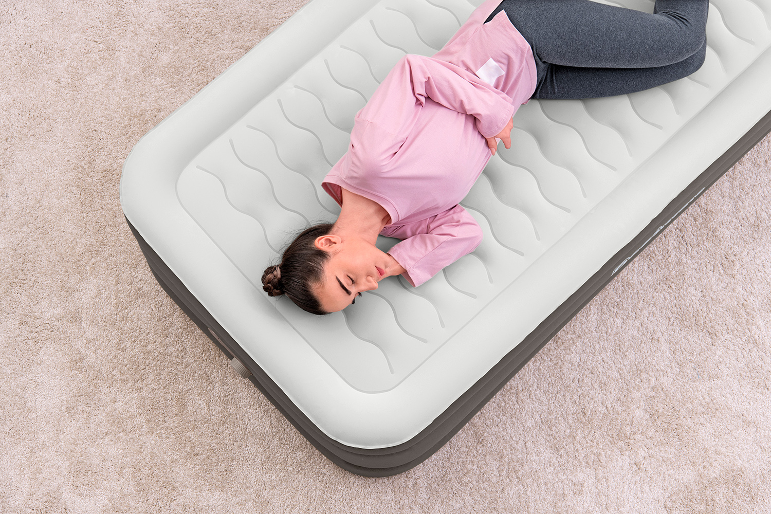 Fortech™ Single Luftbett mit integrierter Elektropumpe 191 x 97 x 46 cm