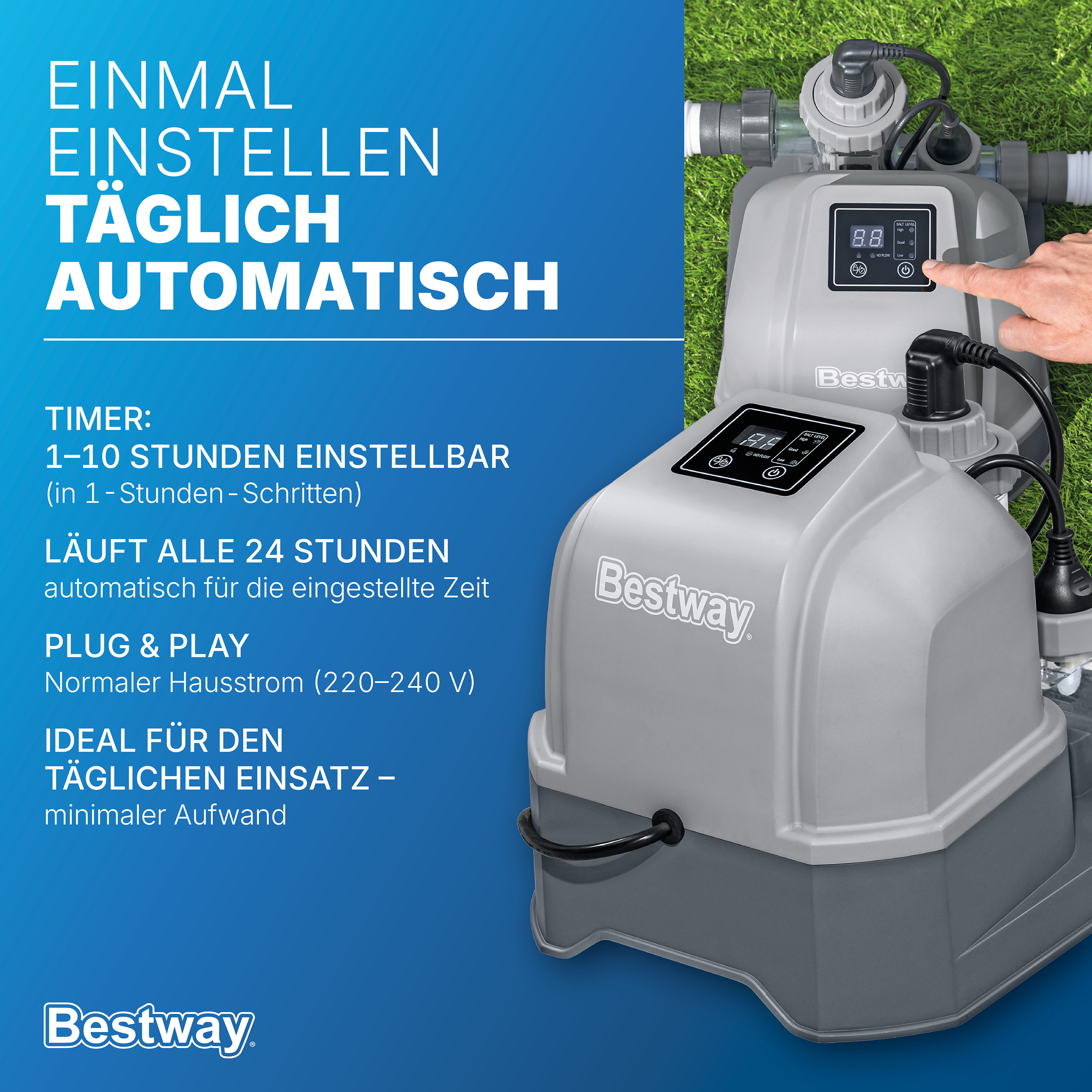 Salzwasseranlage Hydrogenic™ 12 g/h, 100 W