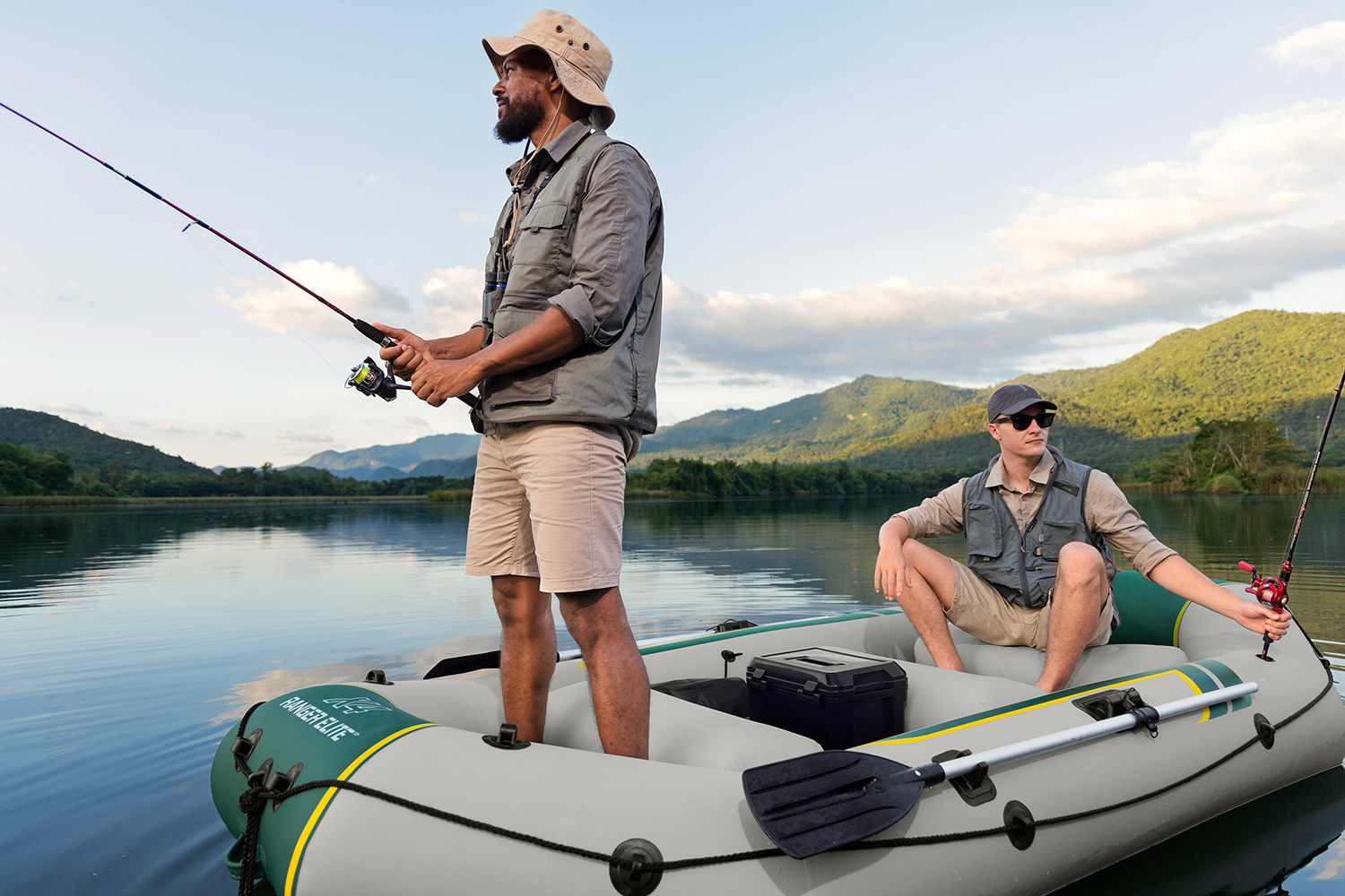 Hydro-Force™ Schlauchboot Komplett Set Ranger Elite™ X4 320 x 148 x 47 cm