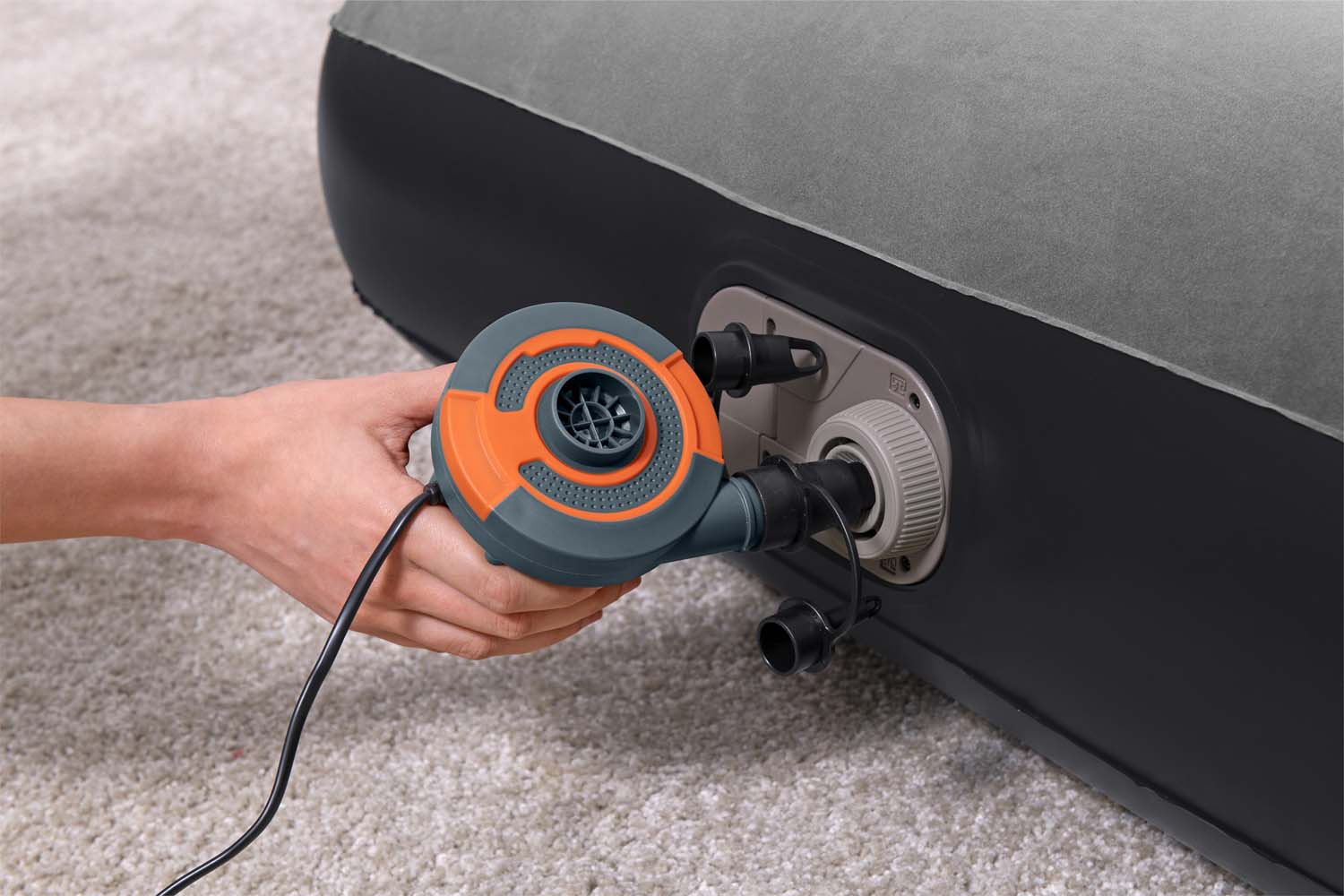 TriTech™ Doppelluftbett mit integrierter Elektropumpe 203 x 152 x 30 cm