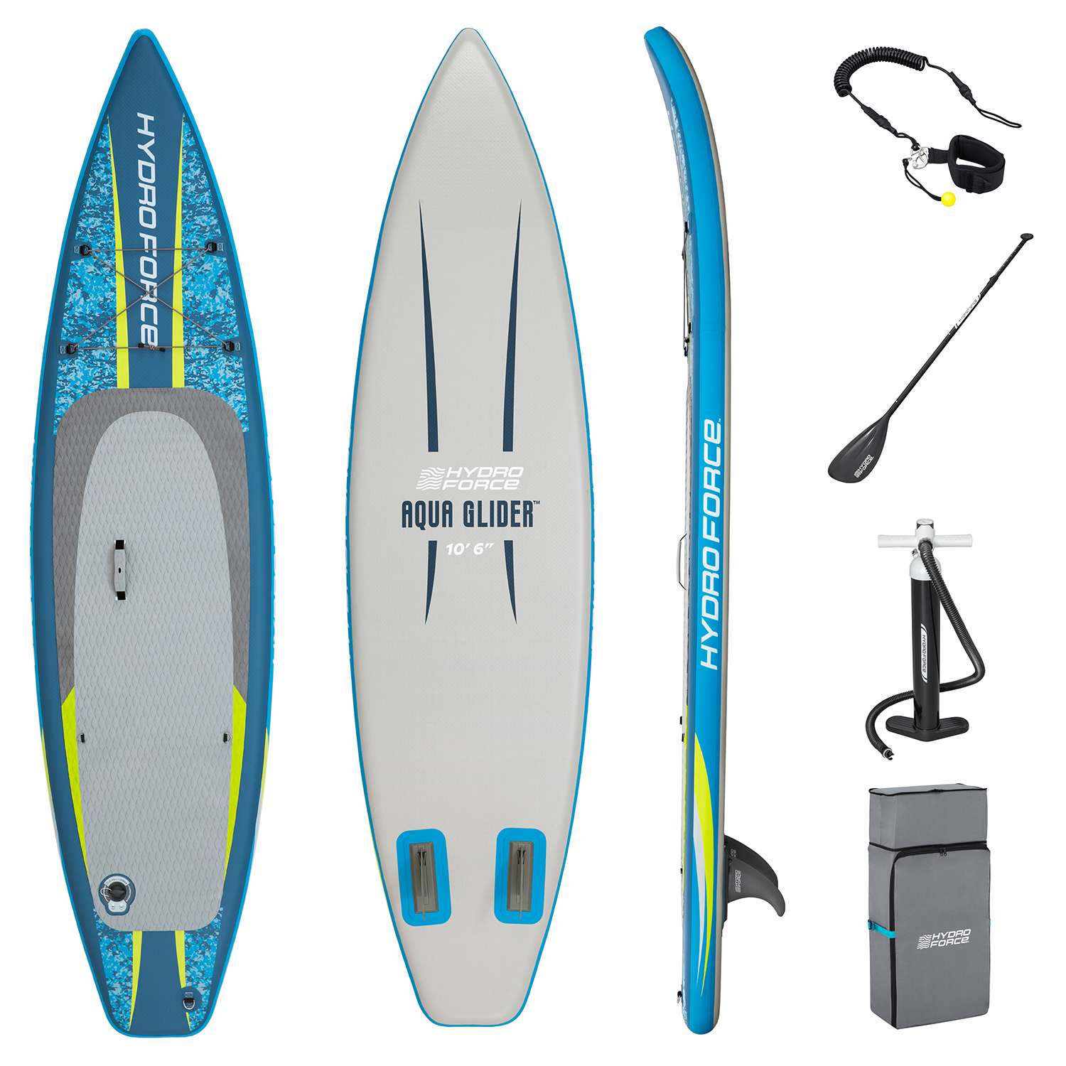 Hydro Force® SUP Touring Board-Set Aqua Glider™ 320 x 79 x 12 cm