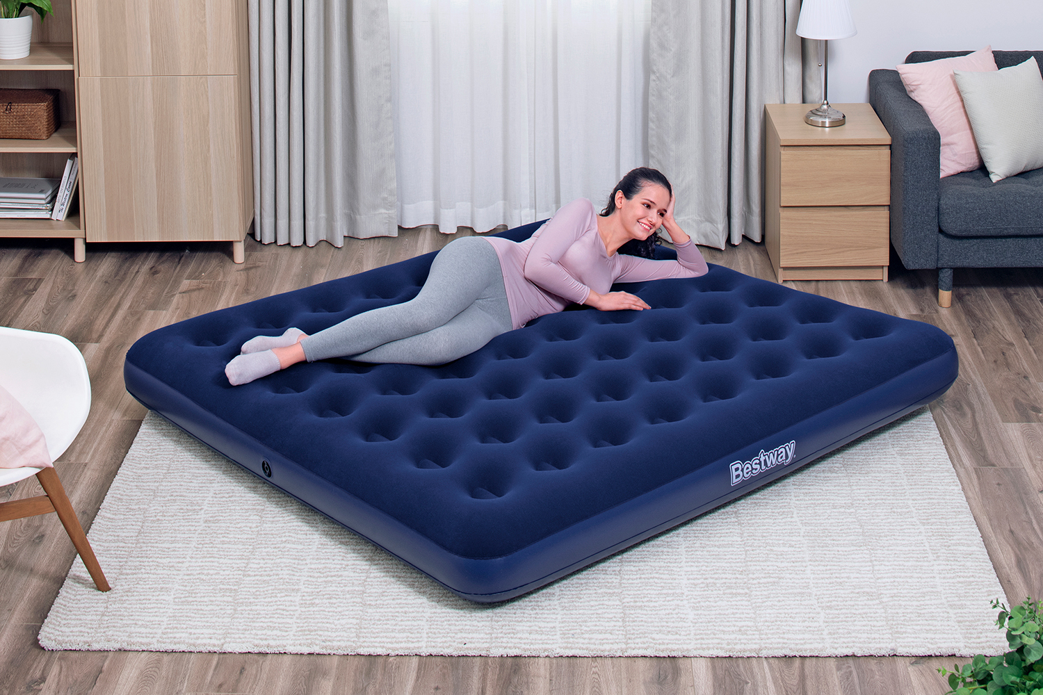 Doppelluftbett 203 x 183 x 22 cm Doppelluftbett 203 x 183 x 22 cm