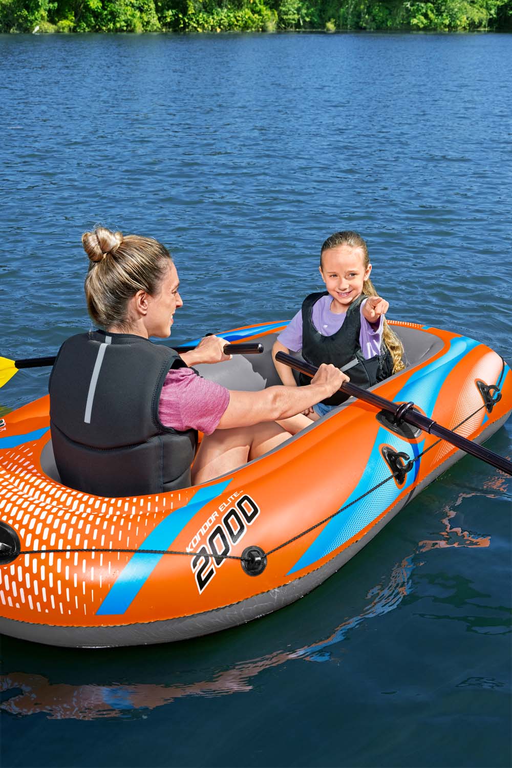 Schlauchboot-Set Kondor Elite™ 2000 196 x 106 x 31 cm