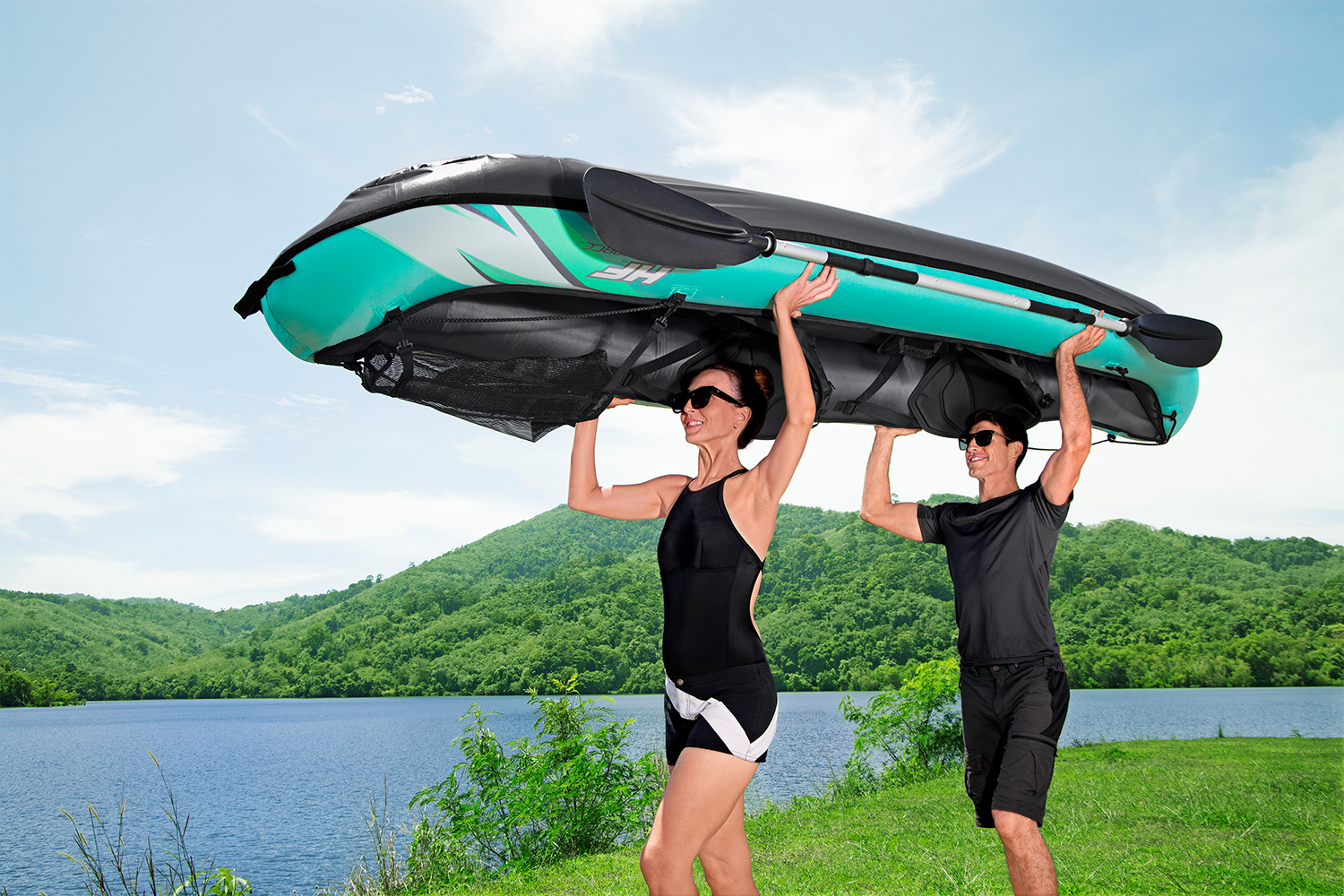 Hydro-Force™ Kajak Set Ventura Elite™ X2 330 x 86 x 48 cm