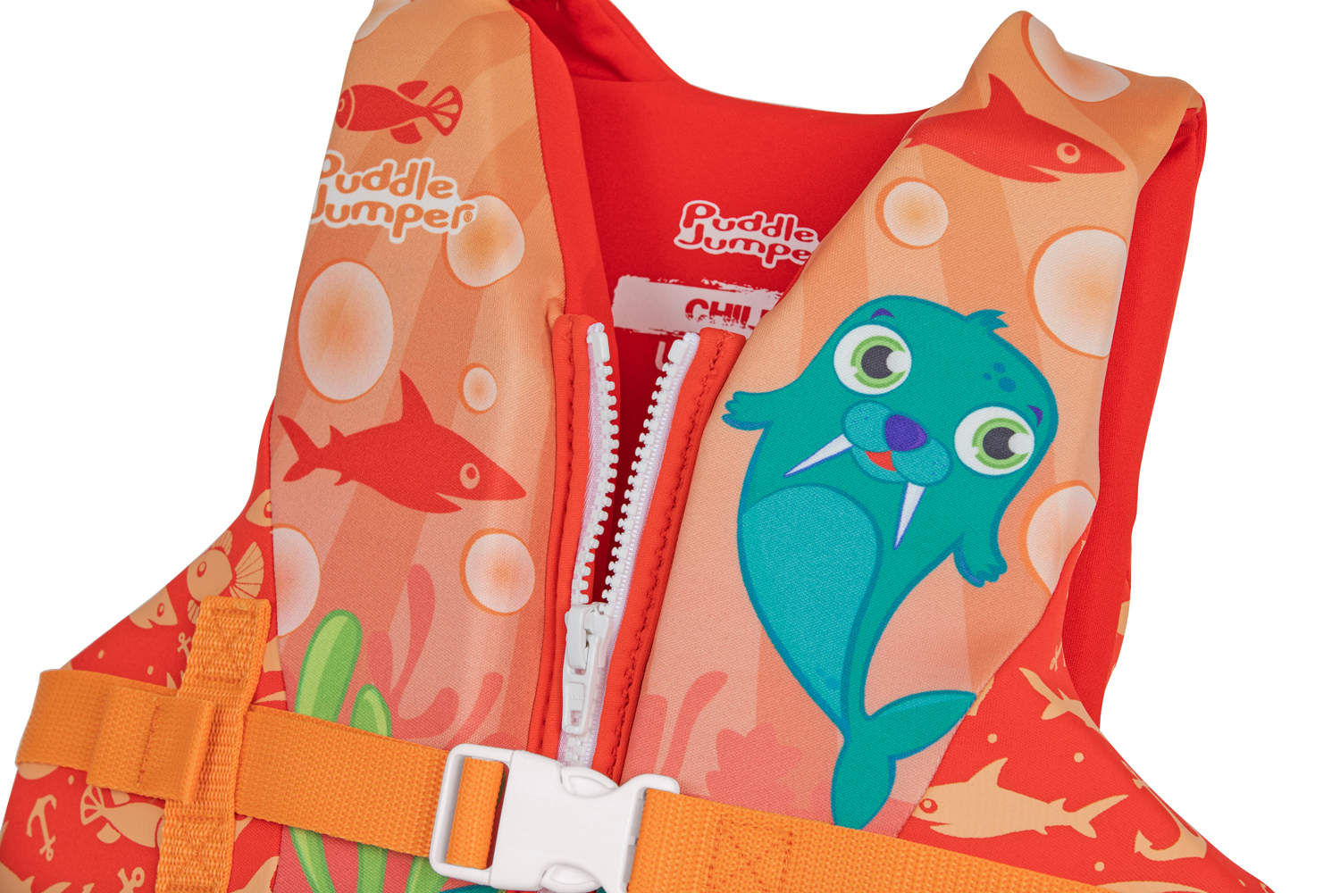 Puddle Jumper® Schwimmweste Kleines Walross mit Textilbezug, 3-6 Jahre