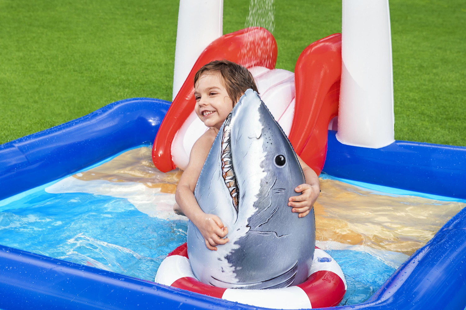 Bestway® Wasserspielcenter, Rettungsschwimmer, 234 x 203 x 129 cm