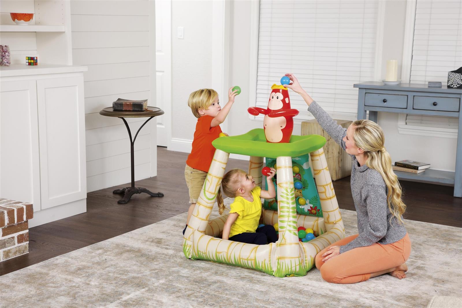 Up, In & Over™ 35" x 34" x 42"/89cm x 86cm x 1.07m Jungletime Ball Pit